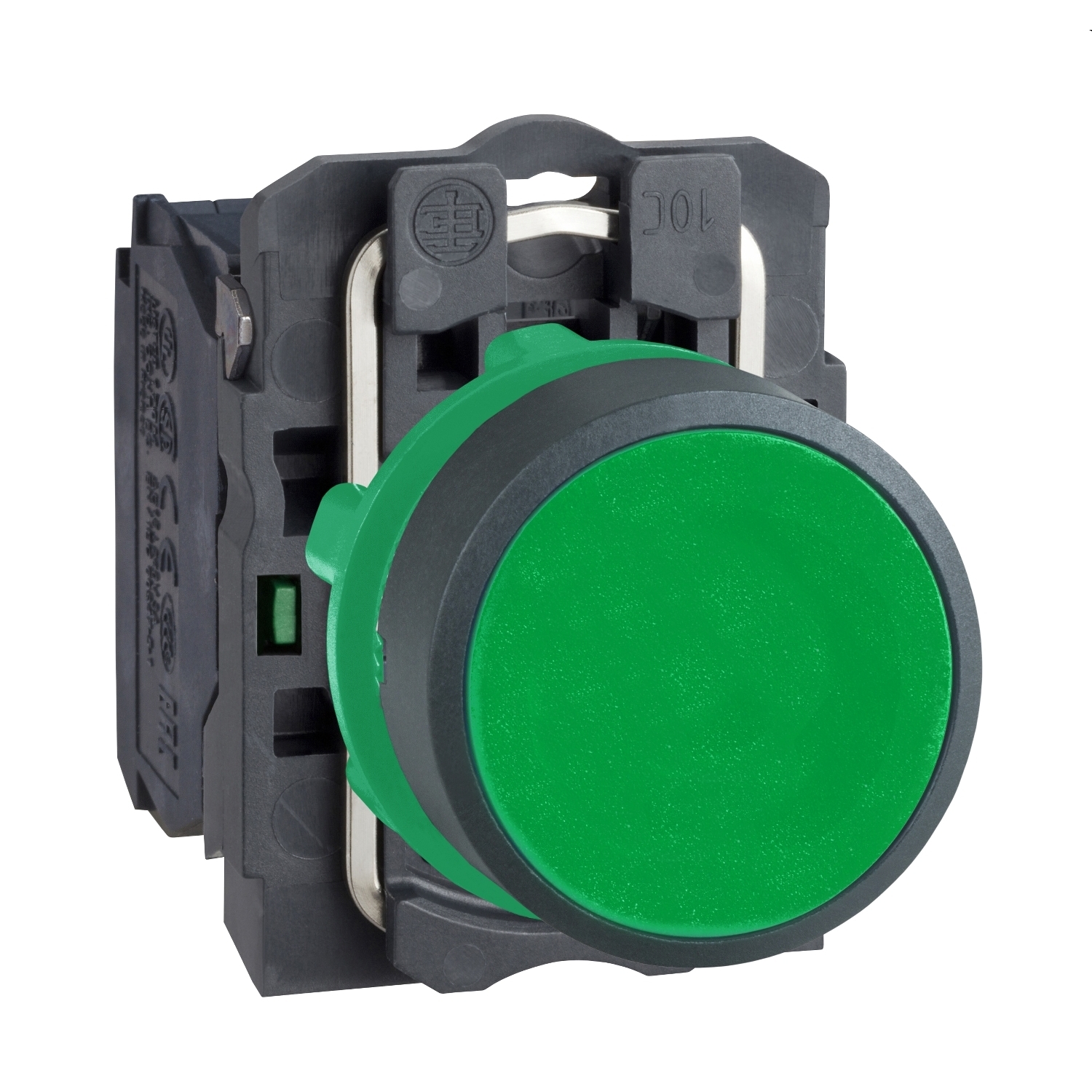 XB5AA31 XB5 Green Non-Illuminated Pushbutton, 22 mm, 1NO Contact, Flush Operator, Green