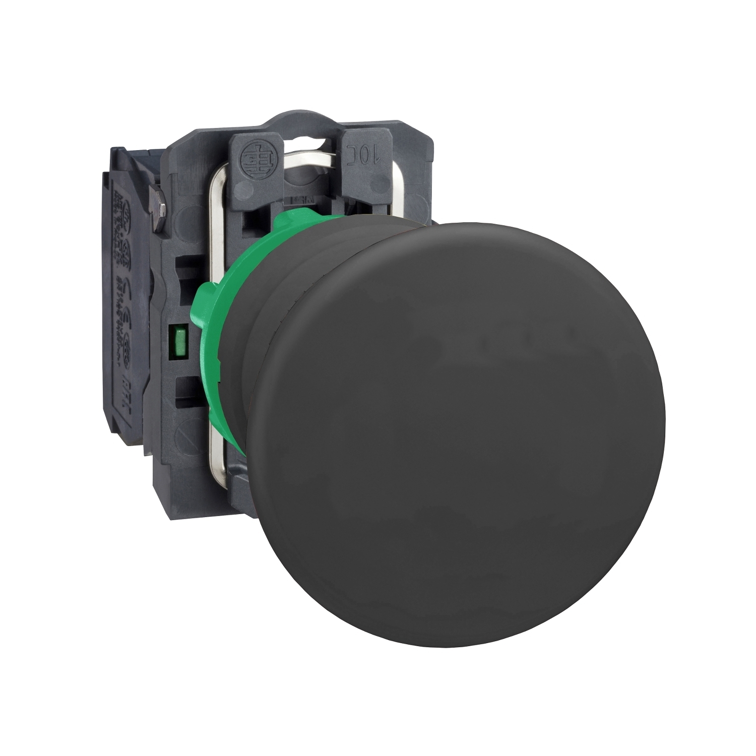 XB5AC21 Harmony 2-Button Corrosion-Resistant Dusttight/Watertight Non-Illuminated Pushbutton, 22 mm, 1NO Contact, Slow Break Contact, Black