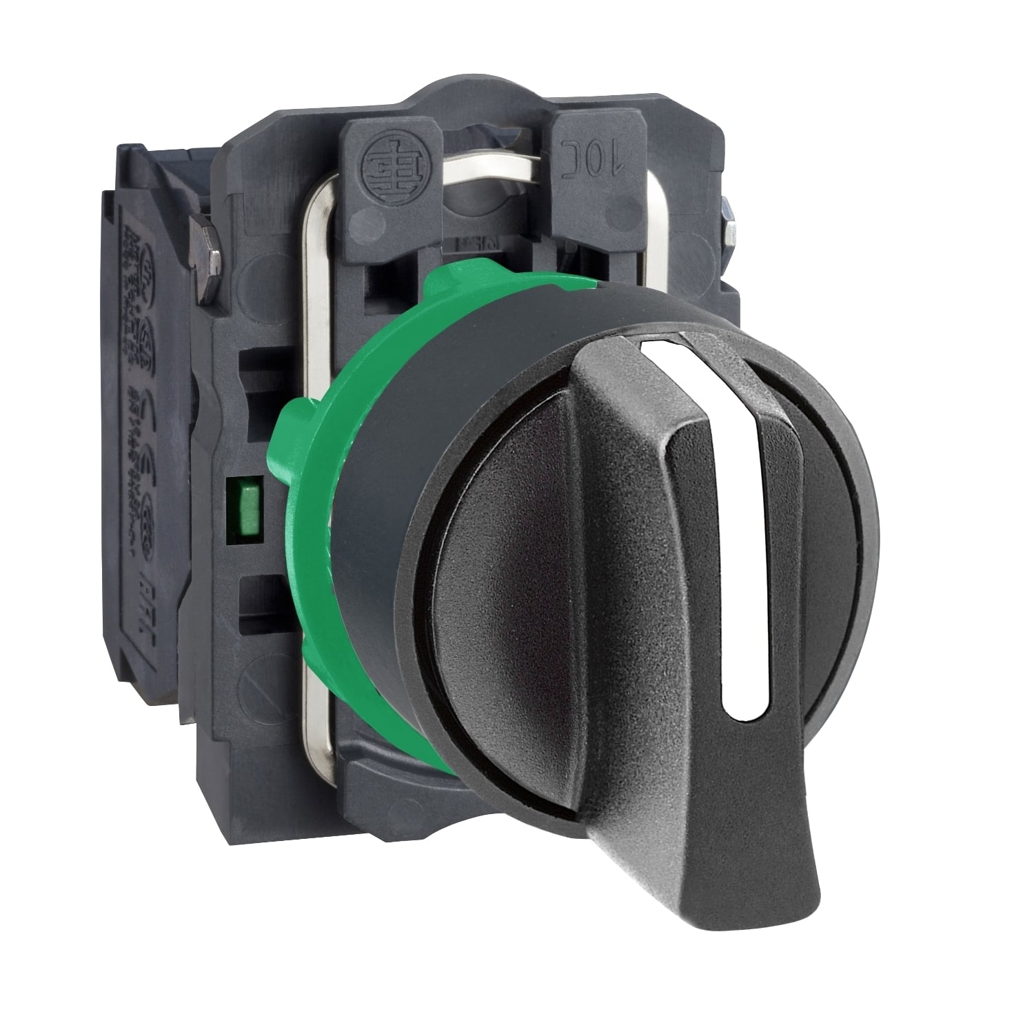 XB5AD33 Harmony Non-Illuminated Selector Switch, 22 mm, 2NO Contact, Black
