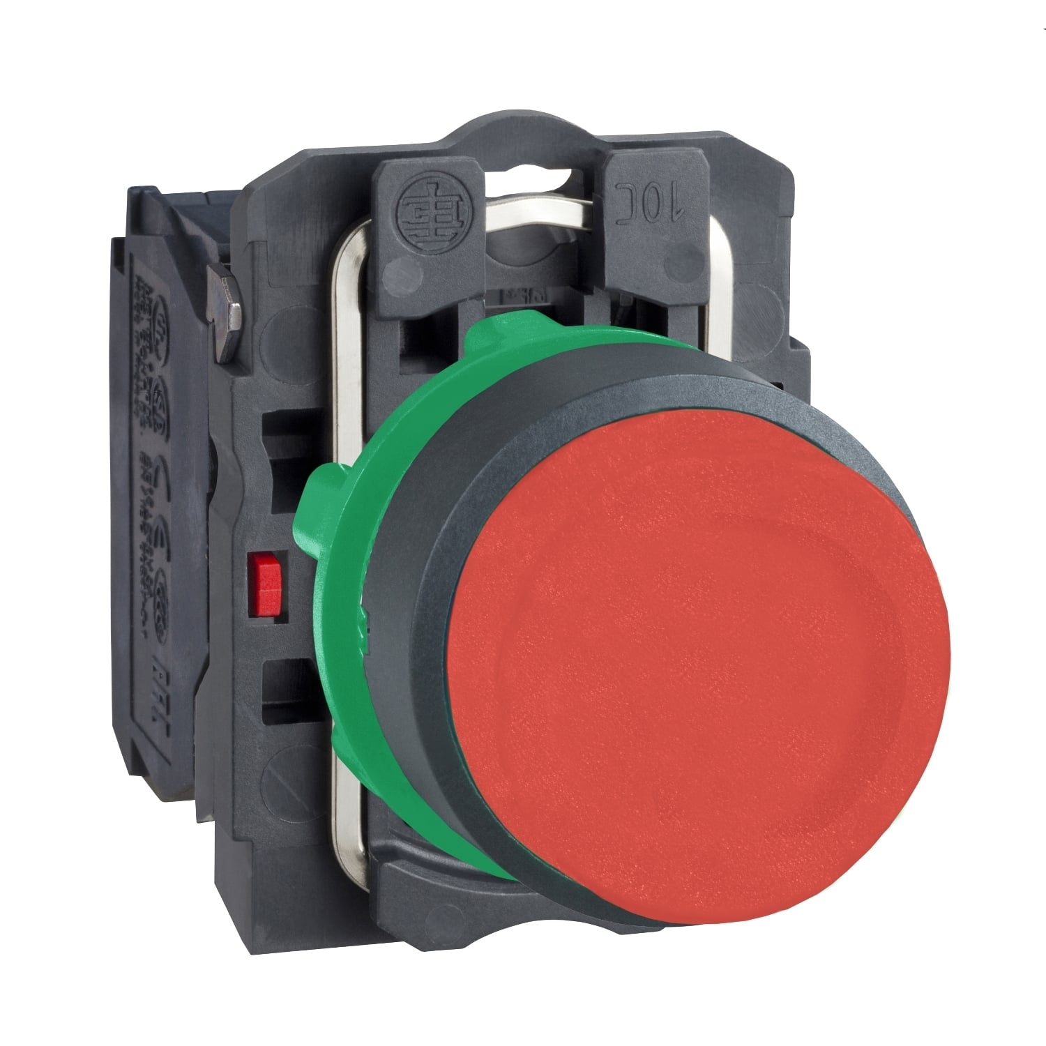 XB5AL42 Harmony Non-Illuminated Pushbutton, 22 mm, 1NC Contact, Red