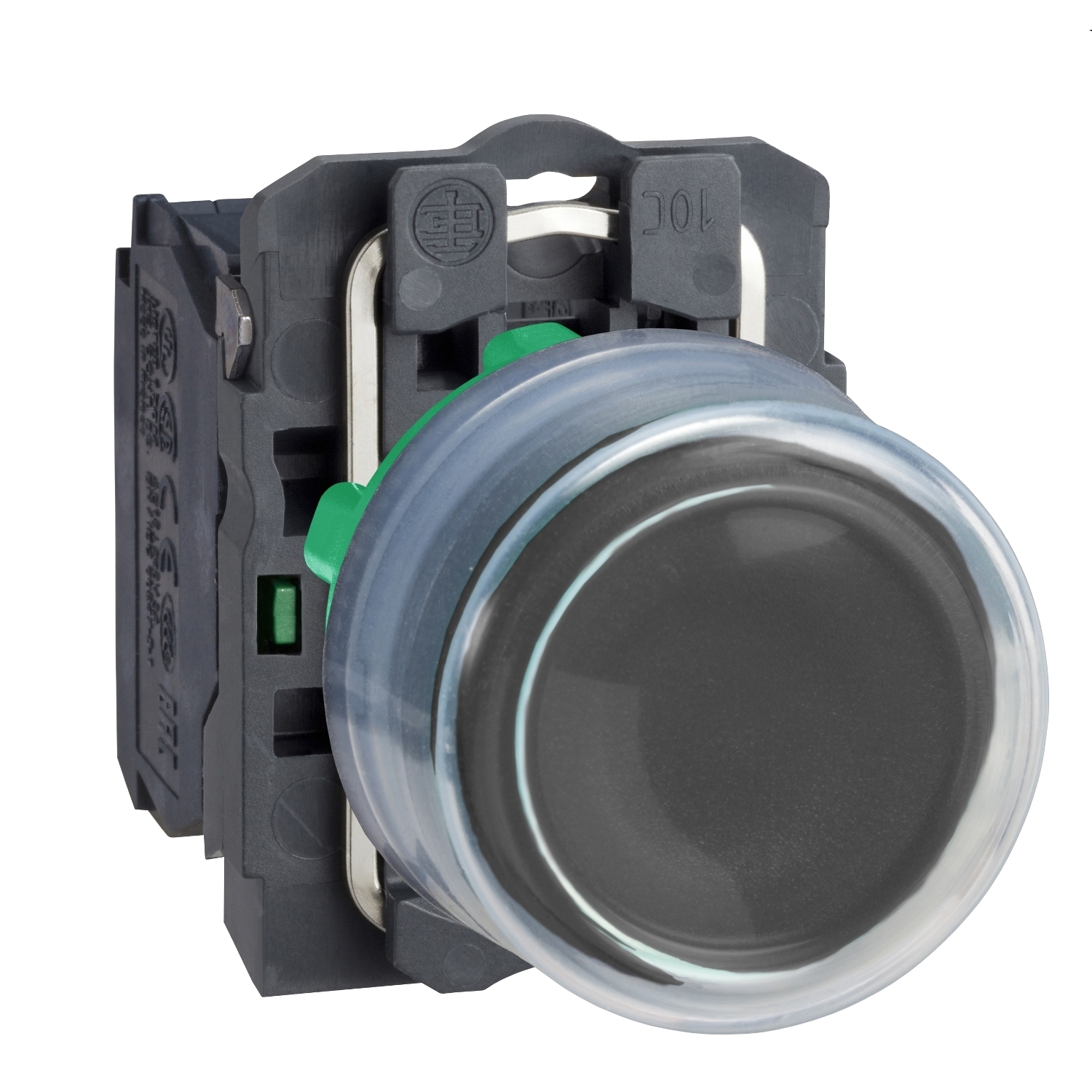 XB5AP21 Harmony Unmarked Non-Illuminated Pushbutton, 22 mm, 1NO Contact, Slow Break Contact, Black