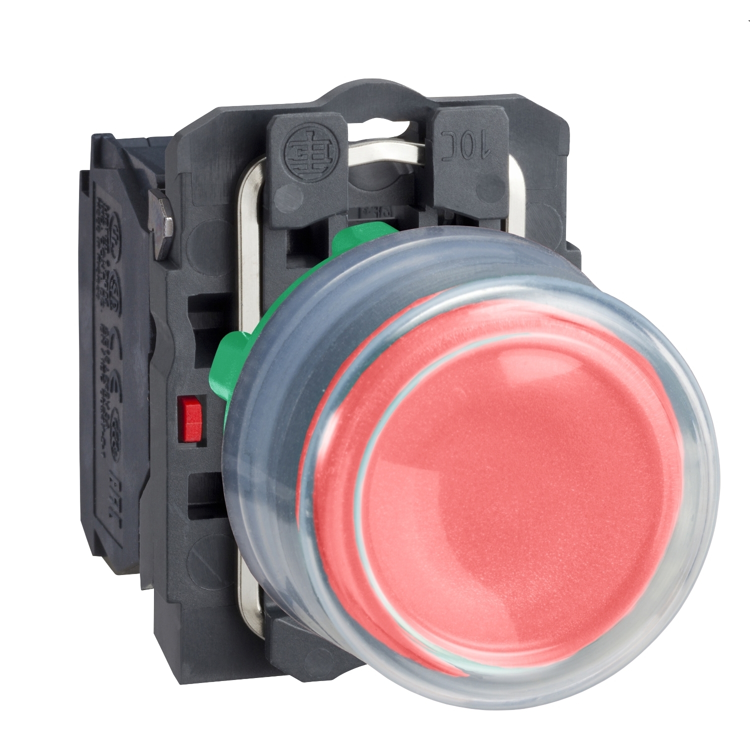 XB5AP42 Harmony Unmarked Non-Illuminated Pushbutton, 22 mm, 1NC Contact, Slow Break Contact, Red