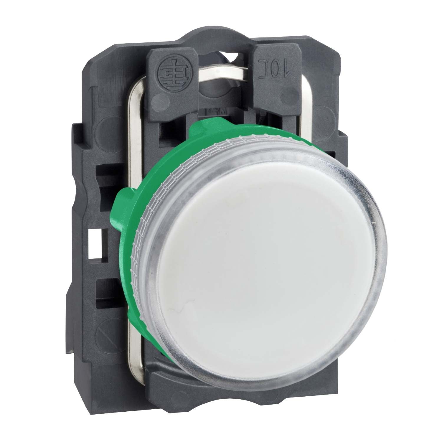 XB5AV61 Harmony Complete Pilot Light, 250 V AC/DC, Plain Lens, Panel Mount