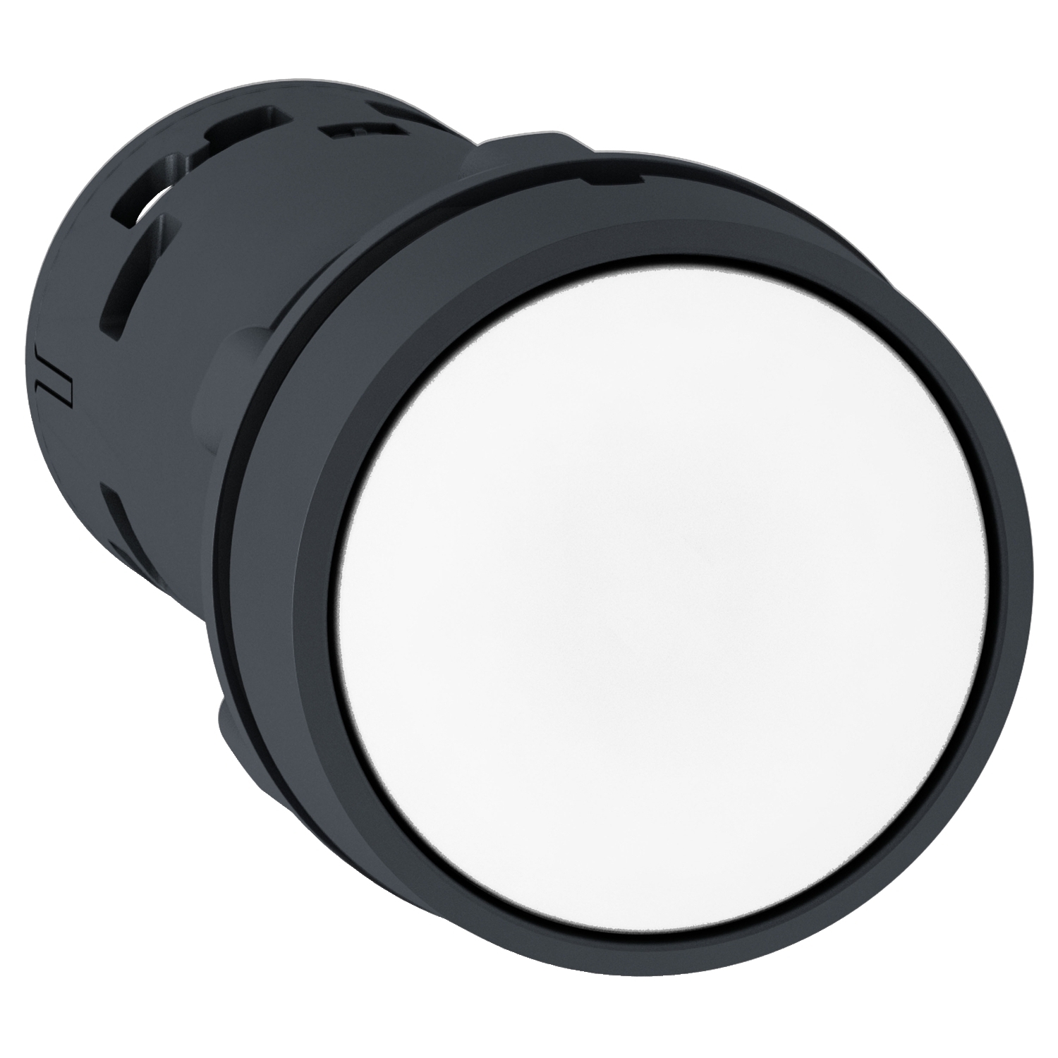 XB7NA11 Harmony Monolithic Unmarked Non-Illuminated Pushbutton, 22 mm, 1NO Contact, Slow Break Contact, White