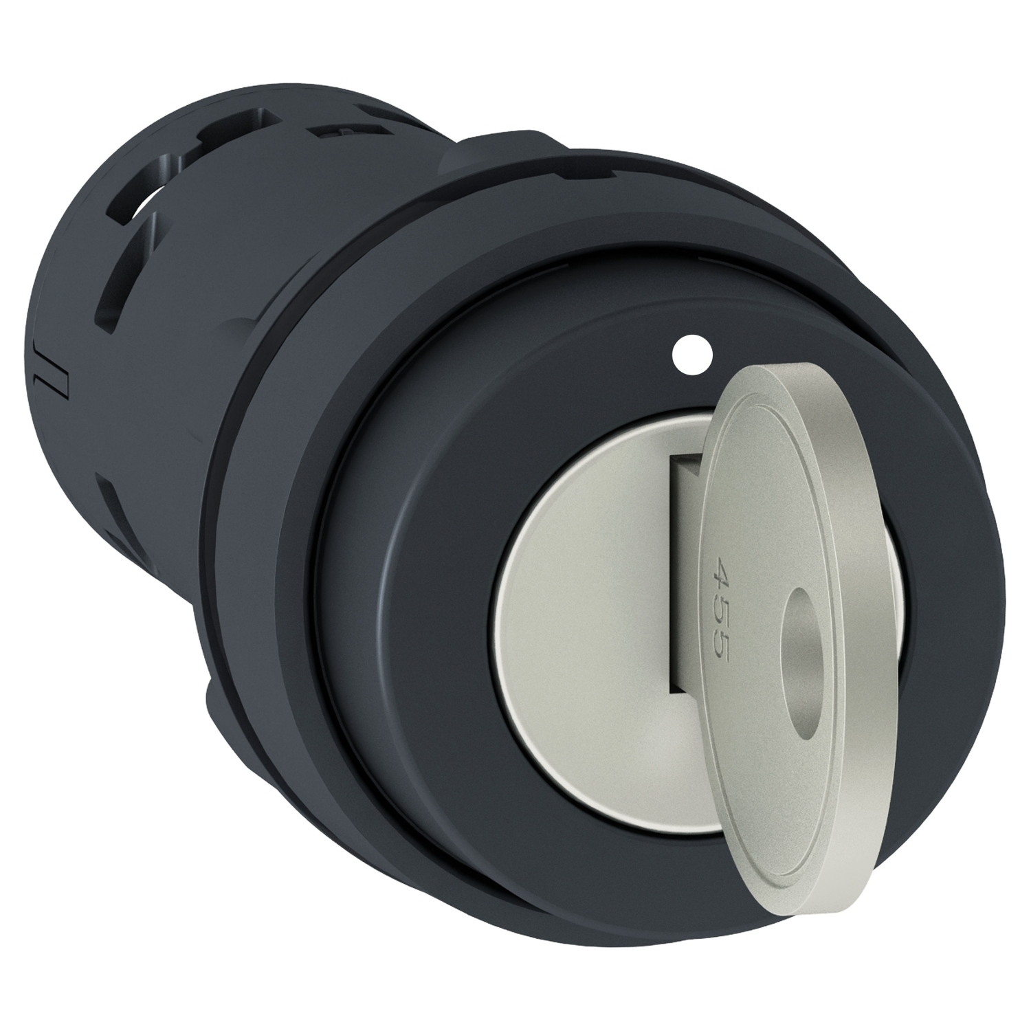 XB7NG21 Harmony XB7 Monolithic Non-Illuminated Selector Switch, 22 mm, 1NO Contact, Slow Break Contact, Keyed Operator, Black