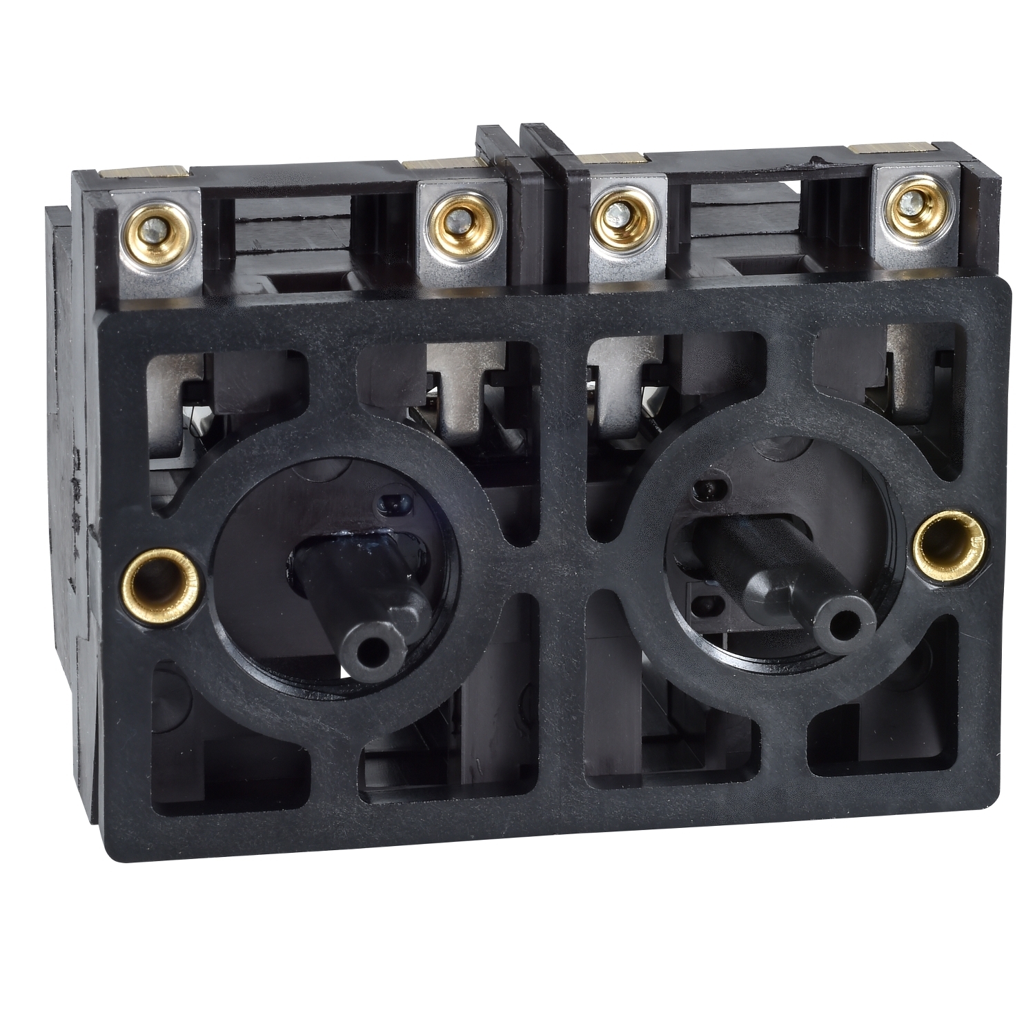 XESD1291 Harmony Double Contact Block, For Use With XACB Pendant Control Station, 2-Pole, 2 NO +1 C/O Contact, 12 A, 600 V AC, Front Mount, Screw Clamp Terminals, -25 to 70 deg C Operation Temperature