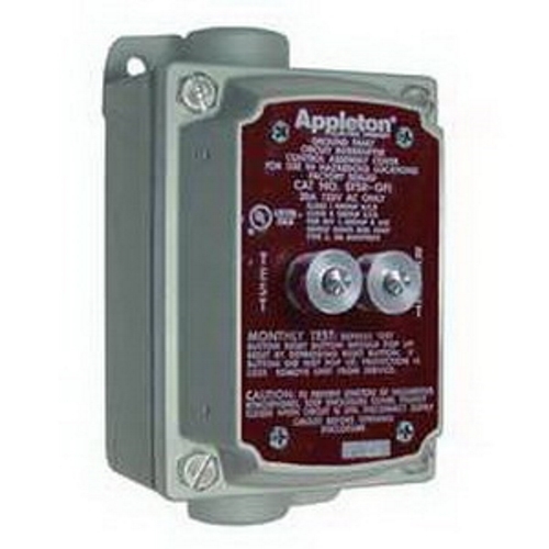 Factory Sealed Fault Circuit Interrupter, 125 VAC, 20 A, Aluminum