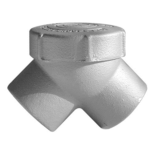 90 deg Capped Pulling Elbow, 1/2 inch, Malleable Iron, Zinc Electroplate