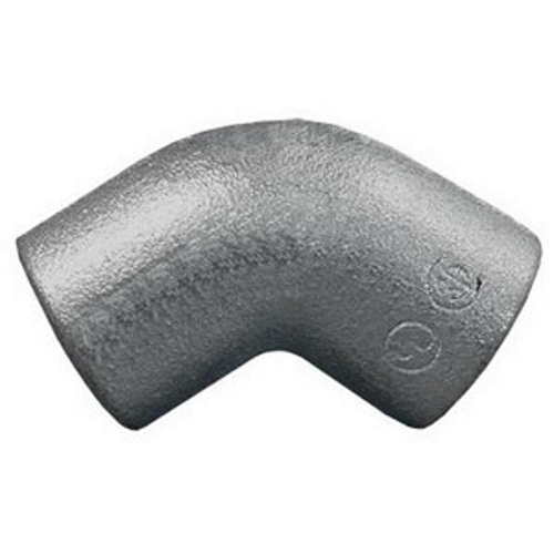 45 deg Female Elbow, 3/4 inch, Malleable Iron, Zinc Electroplate
