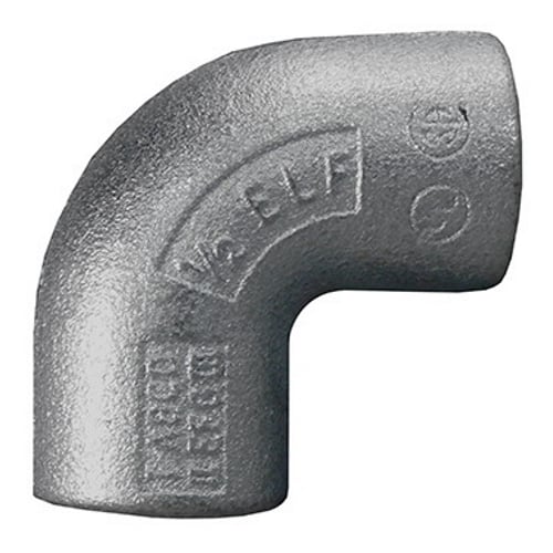 90 deg Female Elbow, 1 inch, Malleable Iron, Zinc Electroplate