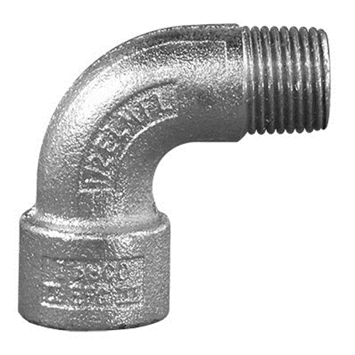 Unilet; 90 Degree Elbow; 1 Inch, Tapered MNPT x Tapered FNPT