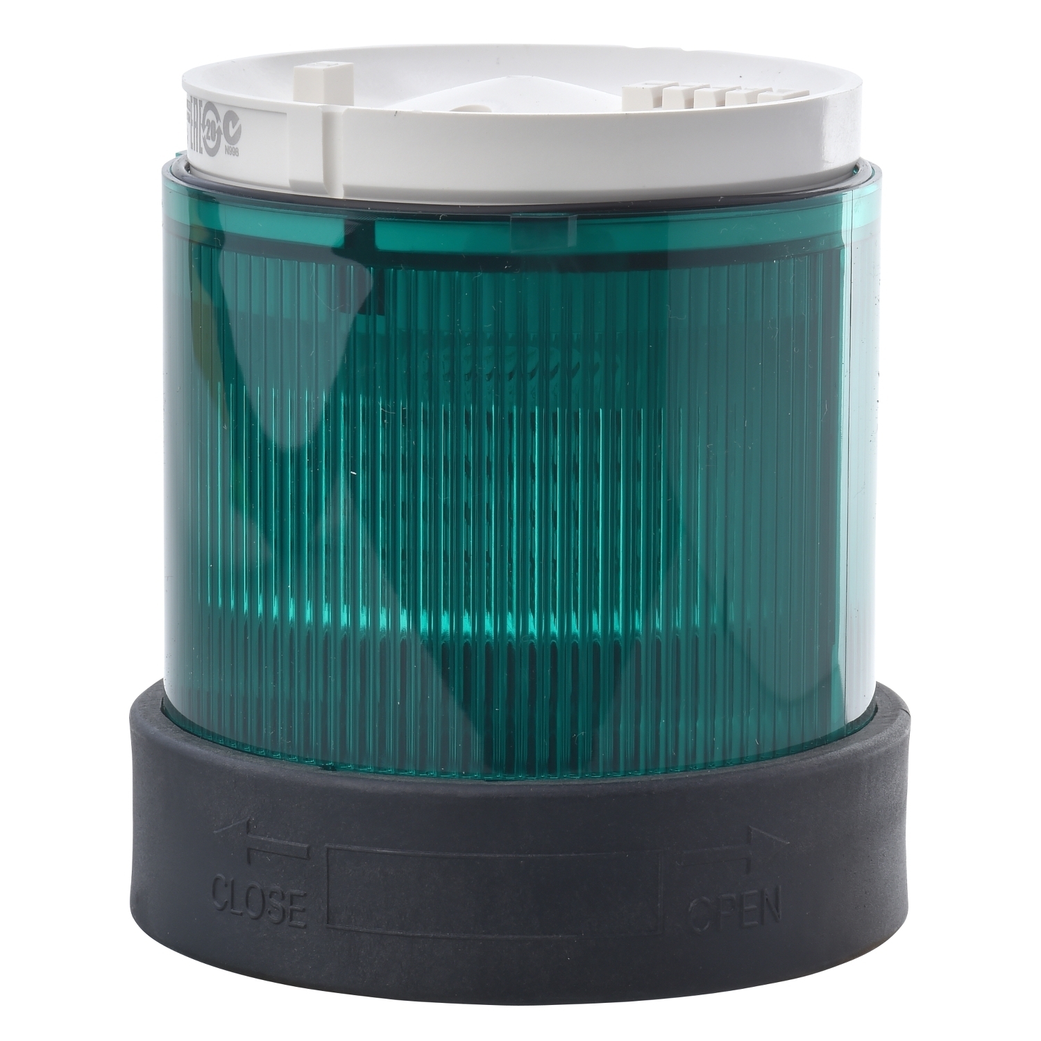 XVBC4B3 Harmony Illuminated Indicating Bank Lens, 24 VAC, 24 to 48 VDC, Incandescent/LED Lamp, 70 mm Dia, Green