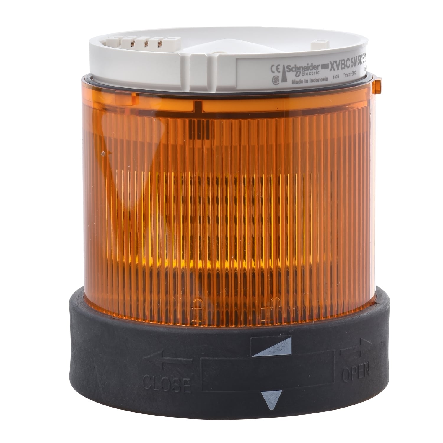 XVBC4M5 Harmony Illuminated Indicating Bank Lens, 48 to 230 VAC, Incandescent/LED Lamp, 70 mm Dia, Orange