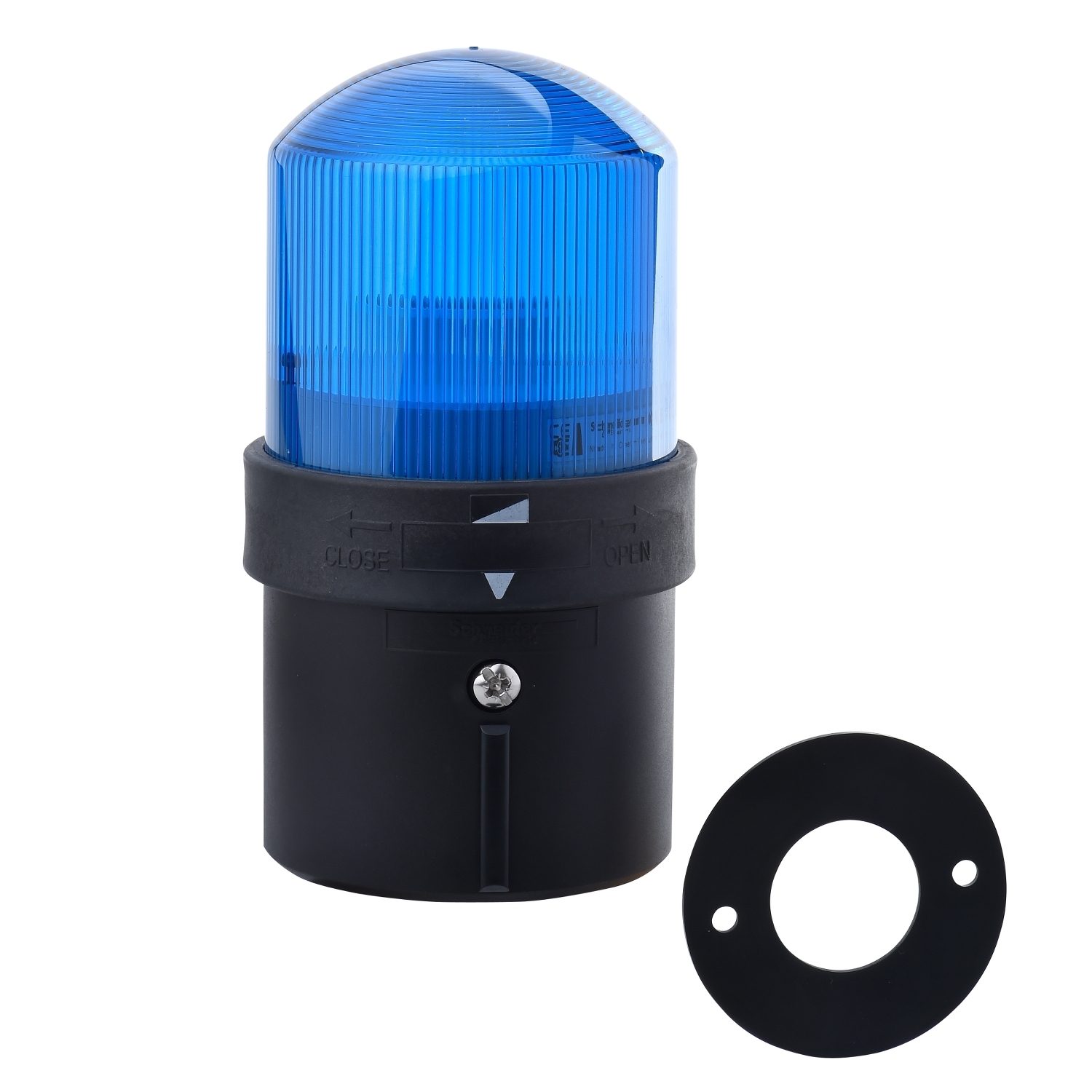 XVBL36 Harmony Illuminated Indicating Beacon Unit, 250 VAC, Incandescent/LED Lamp, 70 mm Dia, Versatile Mount, Blue