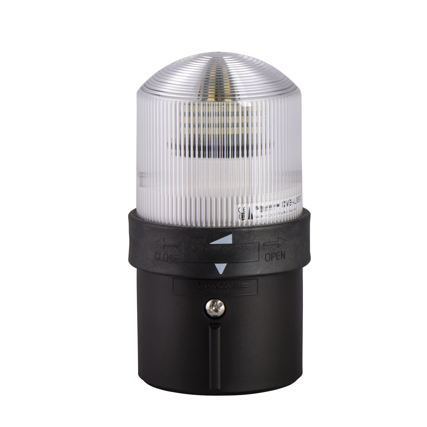 XVBL37 Harmony Illuminated Indicating Beacon Unit, 250 VAC, Incandescent/LED Lamp, 70 mm Dia, Versatile Mount, Clear