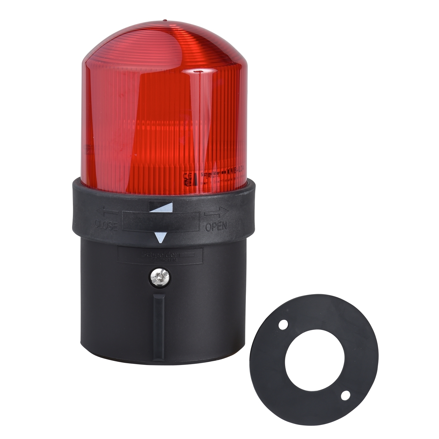 XVBL4B4 Harmony Illuminated Complete Indicating Beacon, 24 VAC, 24 to 48 VDC, Incandescent Lamp, 70 mm Dia, Surface Mount, Red Lens