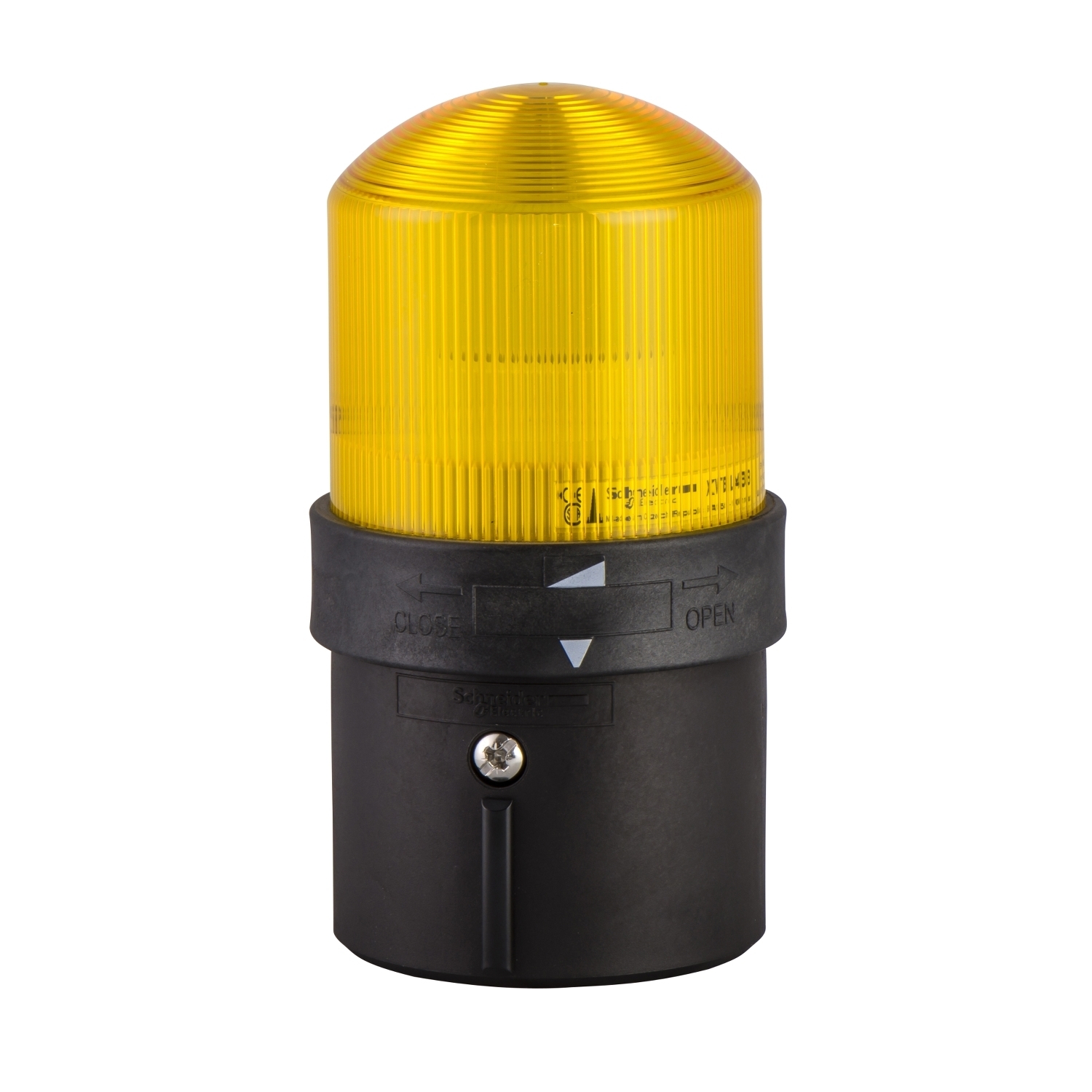 XVBL4M8 Harmony Illuminated Complete Indicating Beacon, 48 to 230 VAC, Incandescent Lamp, 70 mm Dia, Surface Mount, Yellow Lens