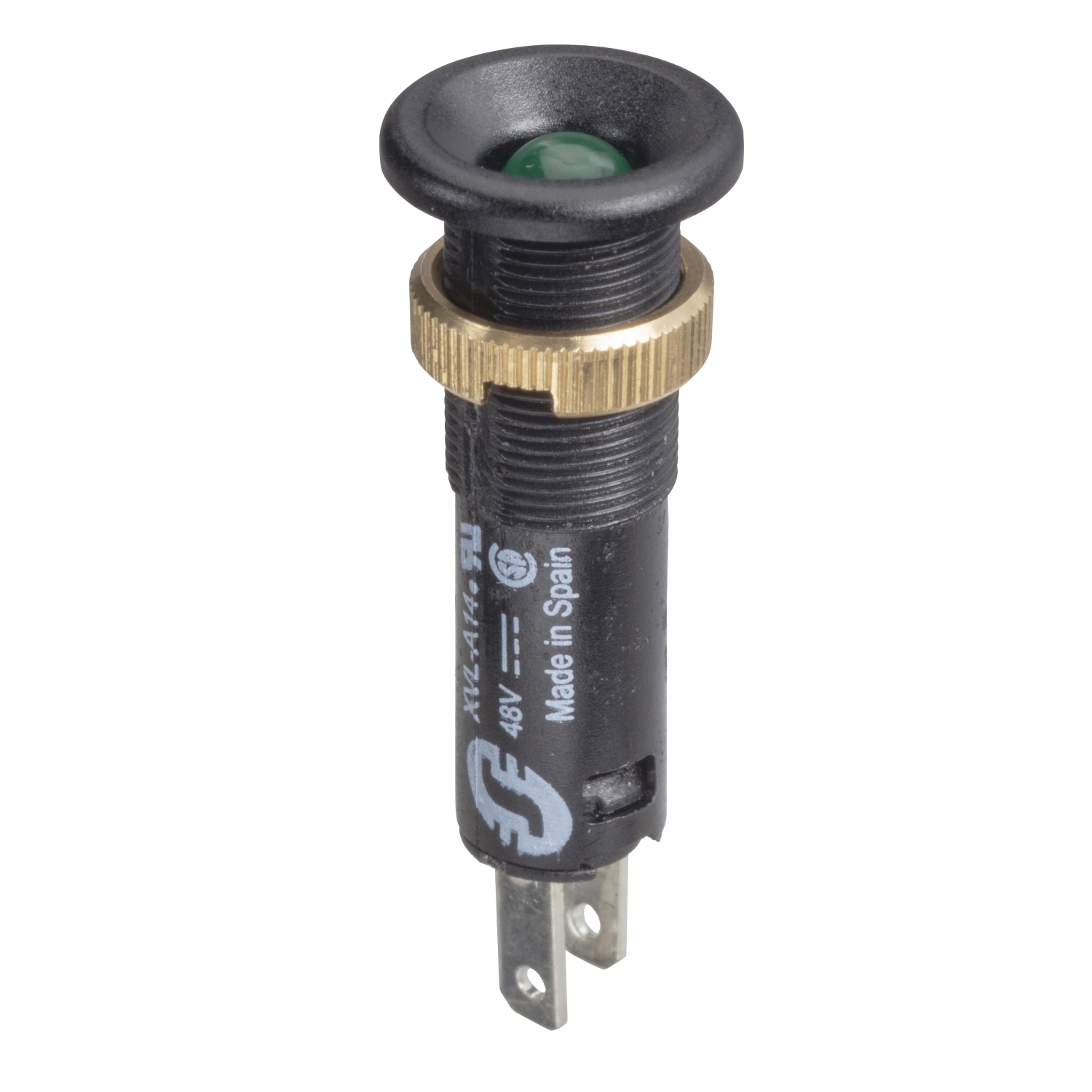 XVLA133 Harmony Miniature Pilot Light With Black Bezel, 24 V DC, 18 mA, Integral/Raised/Protruding Lens, Panel Mount