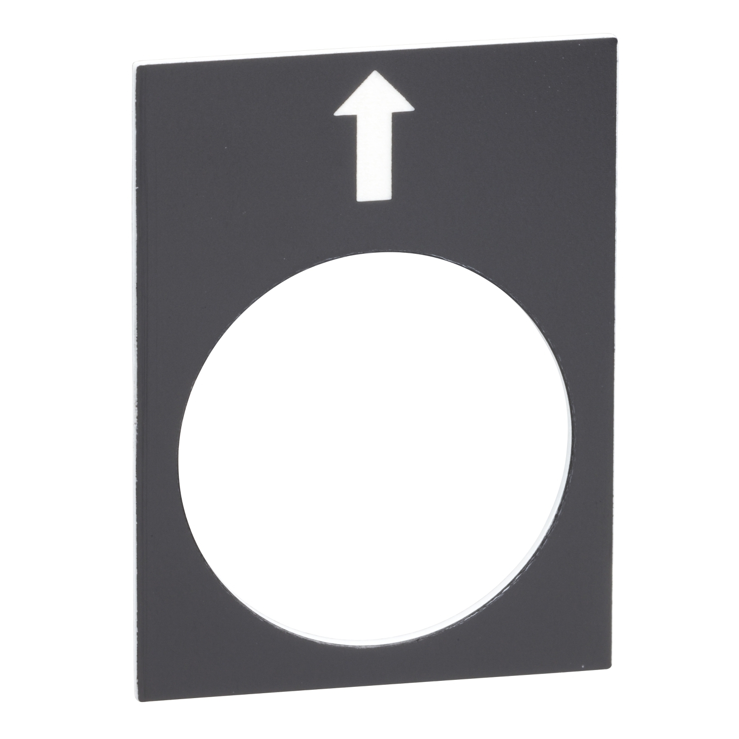 ZB2BY2910 Harmony Marked Legend Plate, 40 mm H x 30 mm W, Rectangular Plate, Metal, Black Field