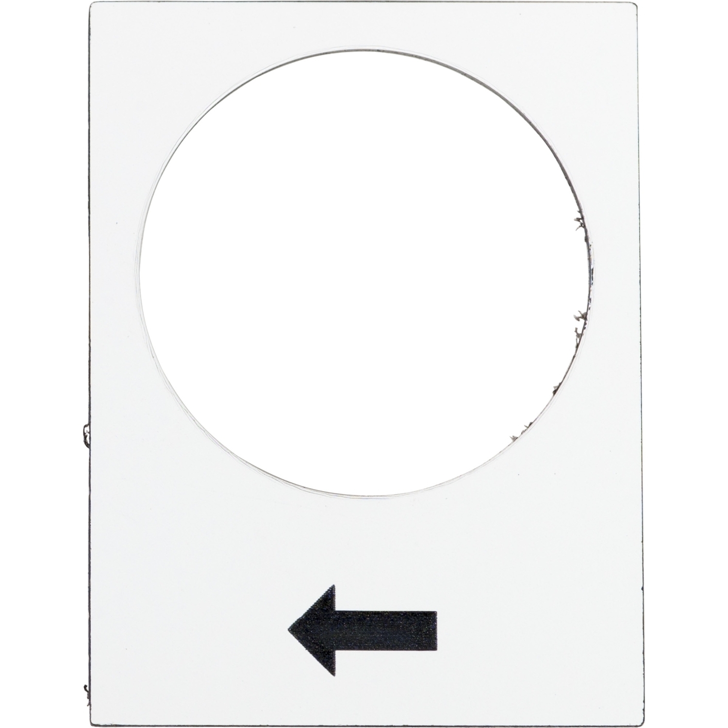 ZB2BY4901 Harmony Marked Legend Plate, 40 mm H x 30 mm W, Rectangular Plate, Metal, White Field