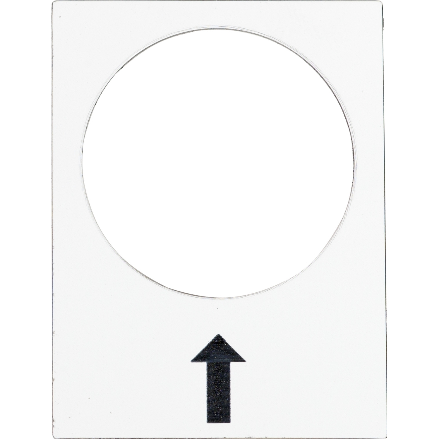 ZB2BY4907 Harmony Marked Legend Plate, 40 mm H x 30 mm W, Rectangular Plate, Metal, White Field