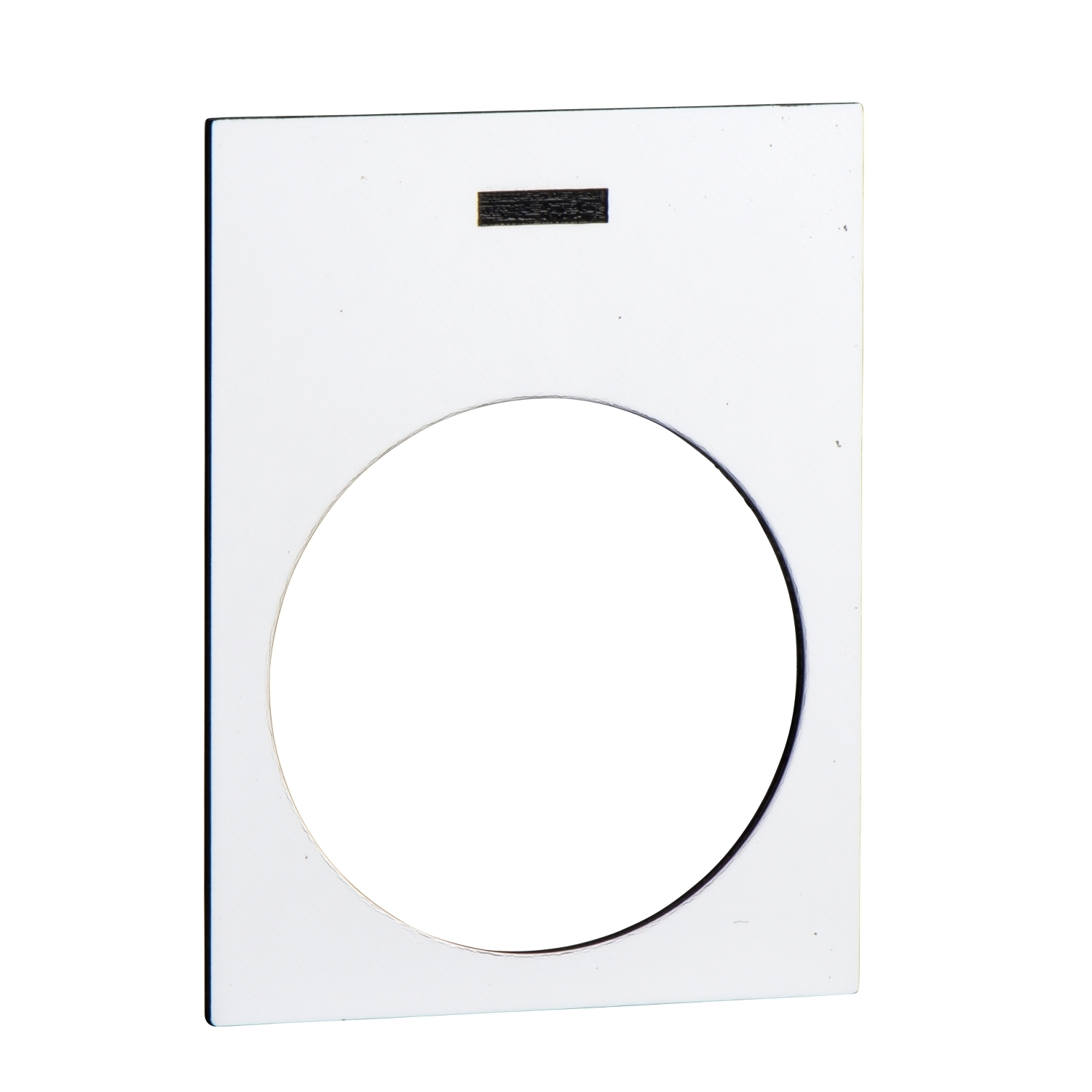 ZB2BY4930 Harmony Marked Legend Plate, 40 mm H x 30 mm W, Rectangular Plate, Metal, White Field