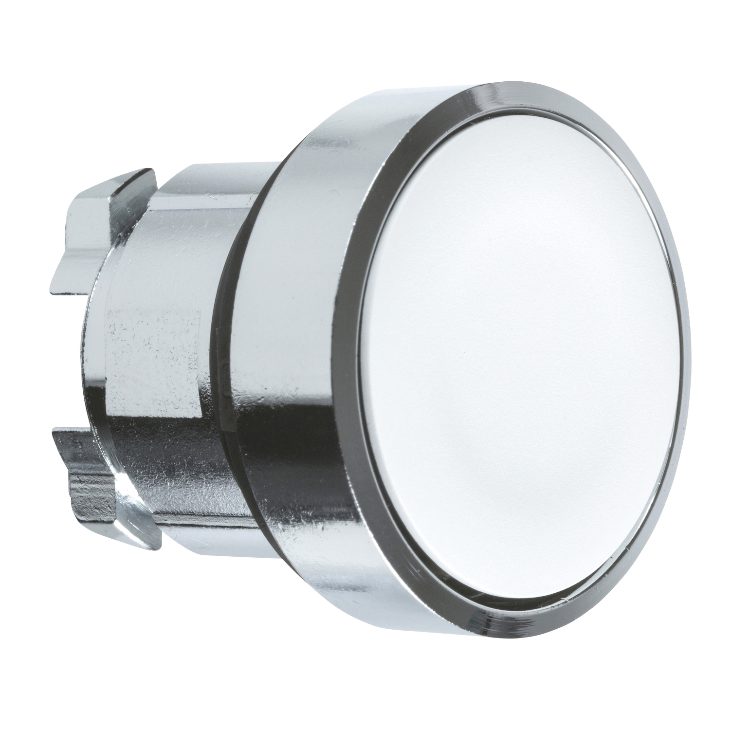 ZB4BA1 Harmony Flush Non-Illuminated Standard Pushbutton Head, 22 mm Dia, Round Shape, UNMARKED Legend, White