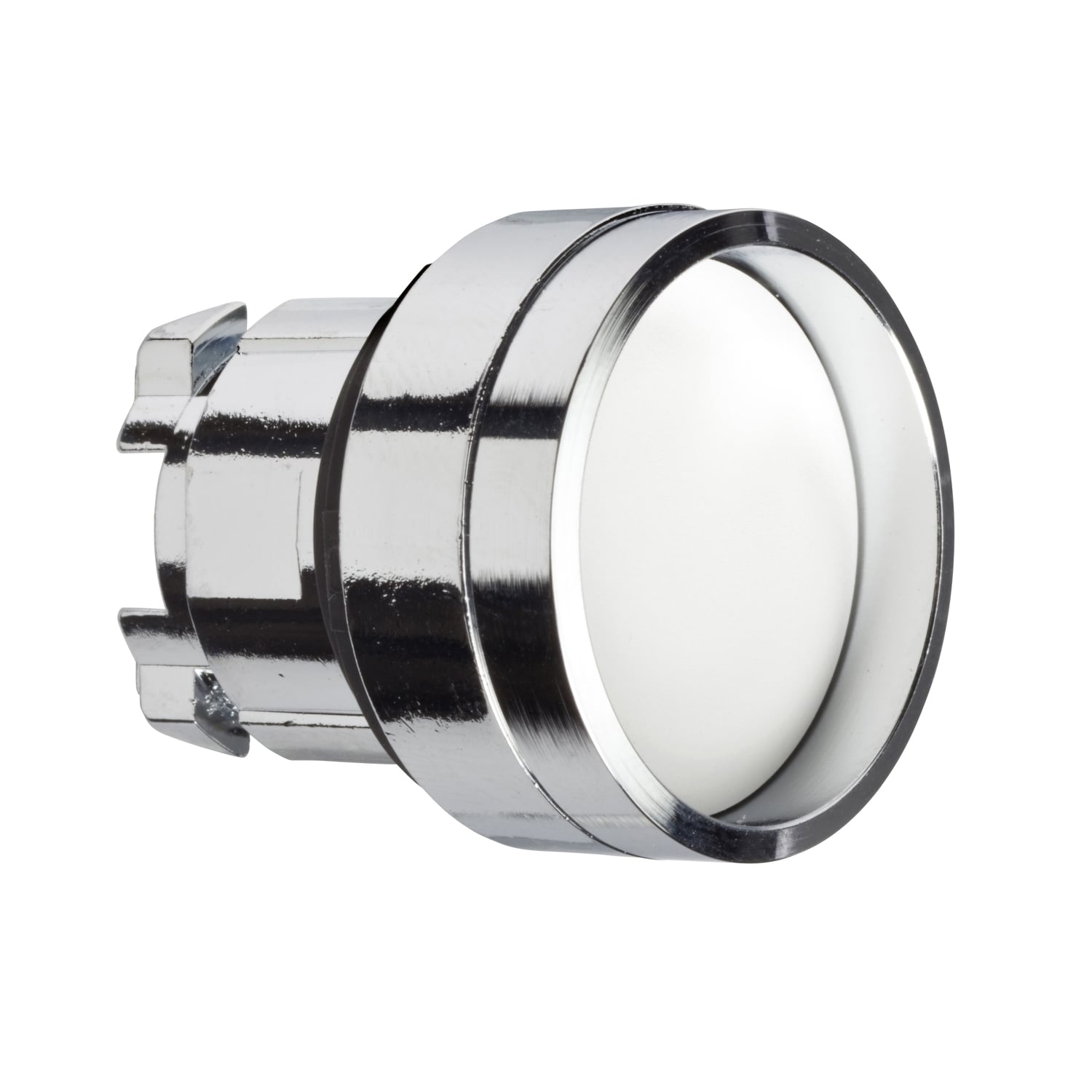 ZB4BA16 Harmony Guarded Non-Illuminated Recessed Standard Pushbutton Head, 29 mm W x 22 mm D x 31 mm H, Round Shape, UNMARKED Legend, Metal, White