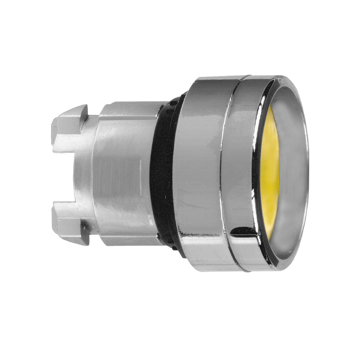 ZB4BA56 Harmony Guarded Recessed Standard Non-Illuminated Pushbutton Head, 22 mm, Round Shape, UNMARKED Legend, Metal, Yellow