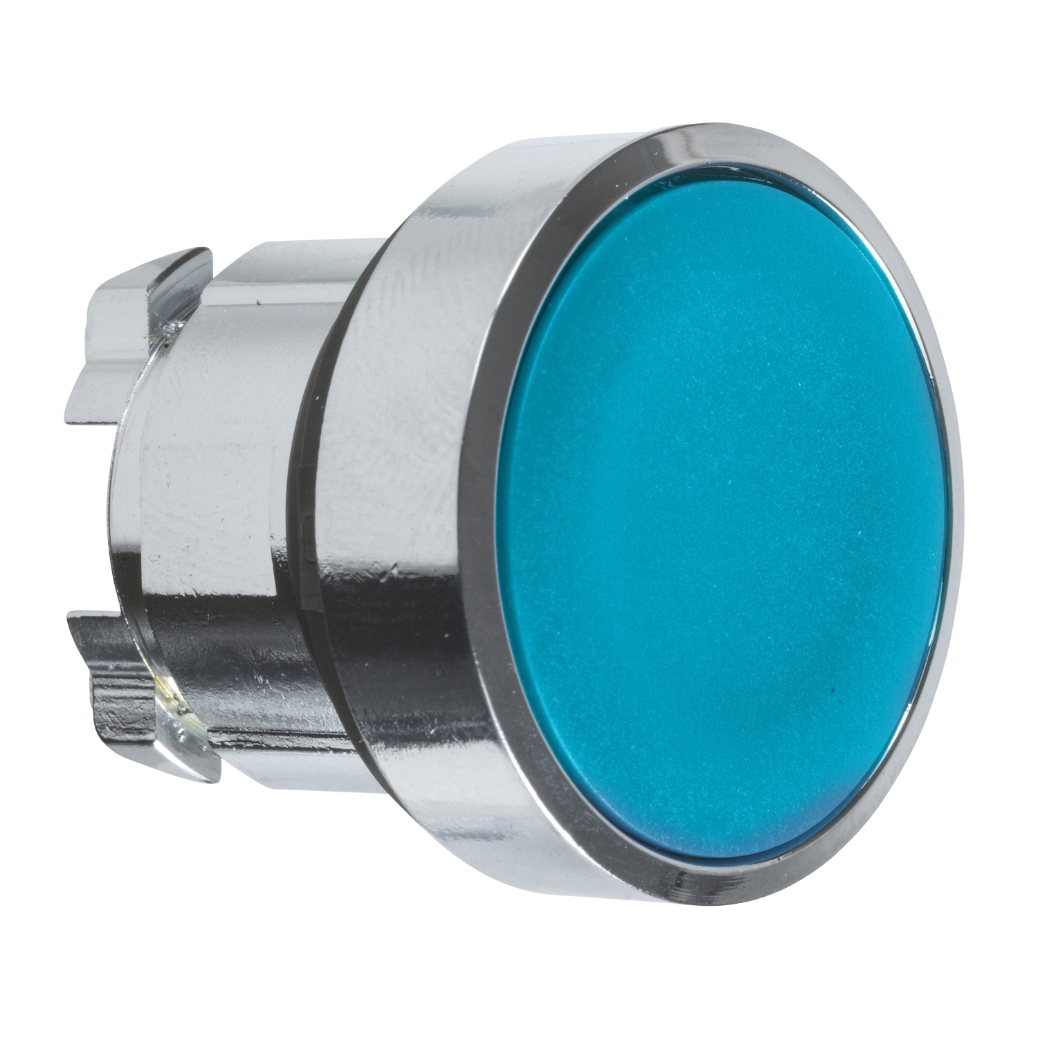 ZB4BA6 Harmony Flush Non-Illuminated Standard Pushbutton Head, 22 mm Dia, Round Shape, UNMARKED Legend, Blue