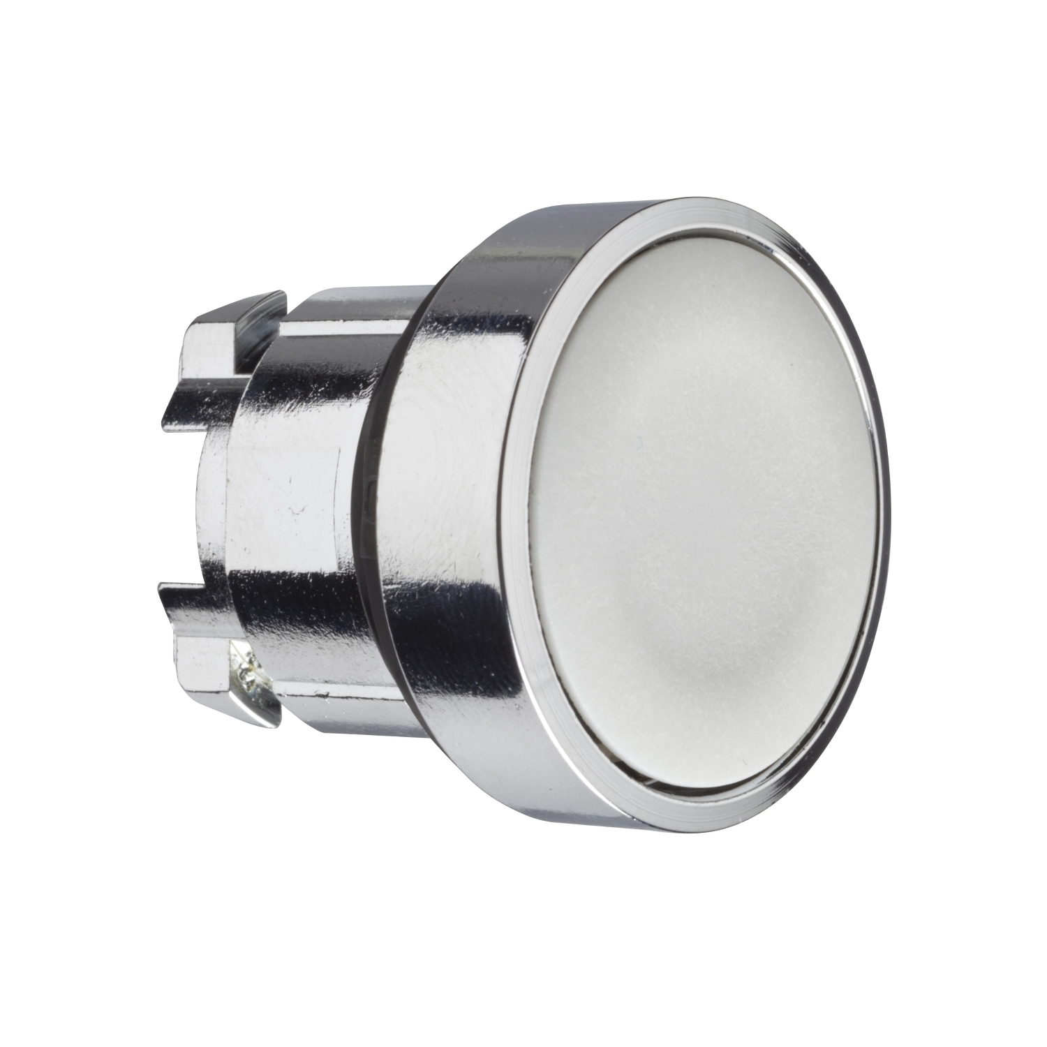 ZB4BA8 Harmony Flush Standard Non-Illuminated Pushbutton Head, 22 mm, Round Shape, UNMARKED Legend, Metal, Gray