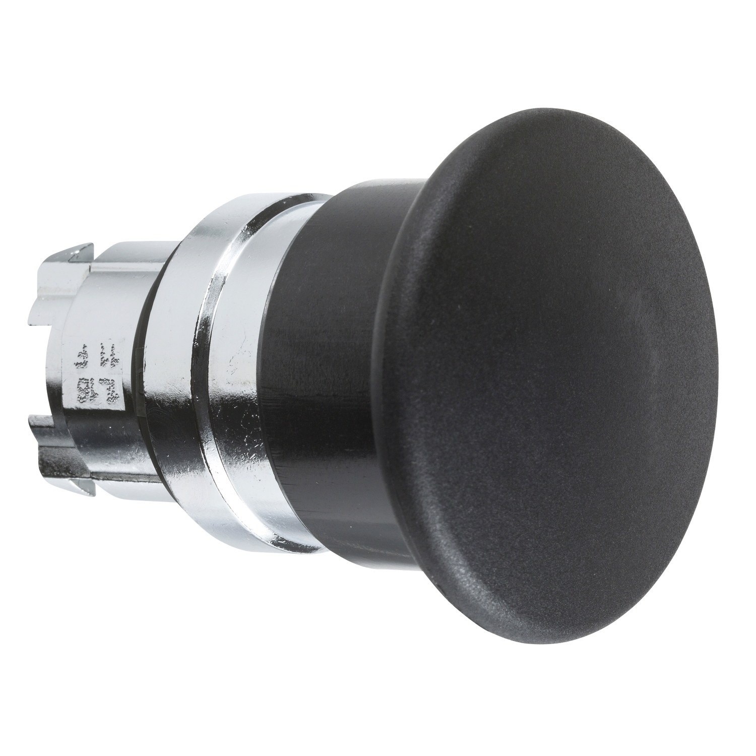 ZB4BC2 Harmony Non-Illuminated Mushroom Head, 22 mm Dia, Round Shape, UNMARKED Legend, Black