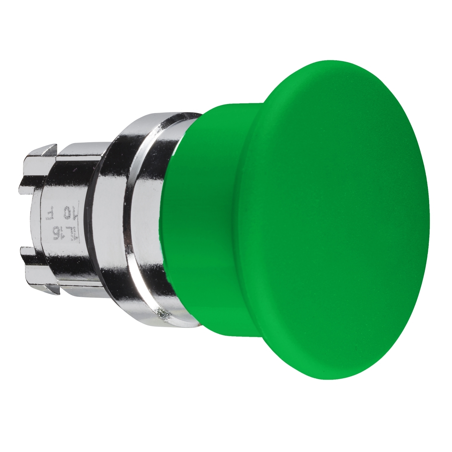 ZB4BC3 Harmony Non-Illuminated Mushroom Head, 22 mm Dia, Round Shape, UNMARKED Legend, Green