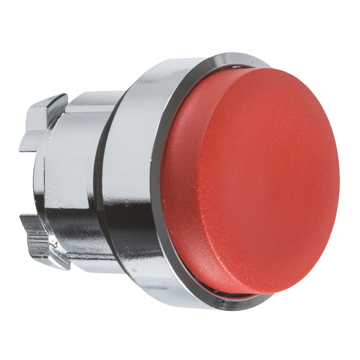 ZB4BH4 Harmony Extended Non-Illuminated Projecting Standard Push ON/Push OFF Unmarked Pushbutton Head, 22 mm, Round Shape, Chromium Plated Metal, Red