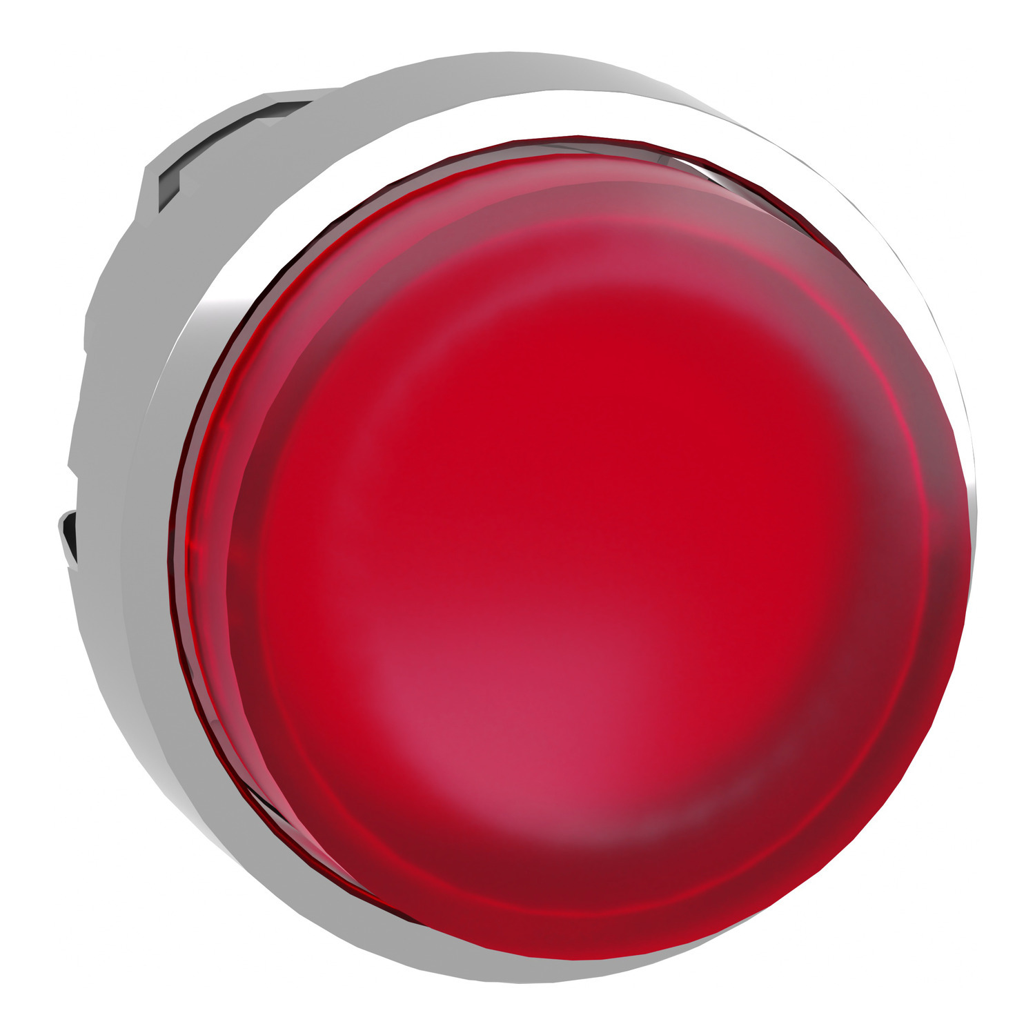 ZB4BH43 Harmony Extended Illuminated Projecting Push/Push Standard Unmarked Pushbutton Head, 29 mm W x 22 mm D x 33 mm H, Round Shape, Metal, Red