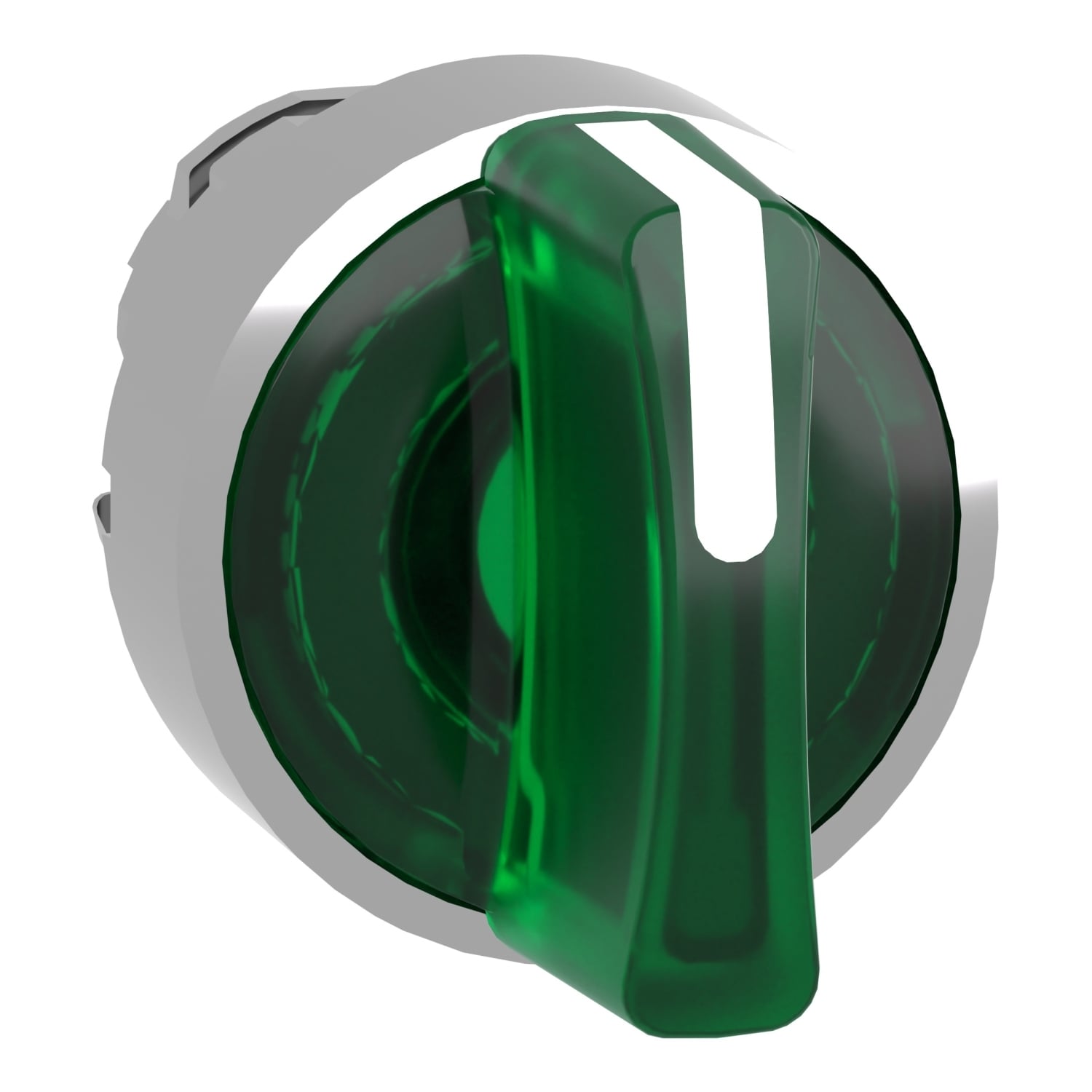 ZB4BK1533 Harmony Illuminated Selector Switch Operator, 22 mm, Knob Operator, 3 Positions, Green