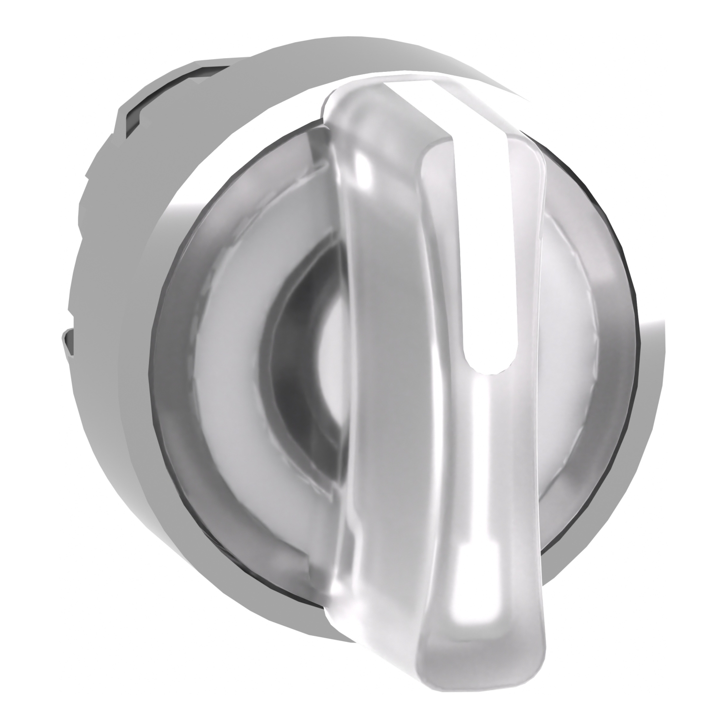 ZB4BK1813 Harmony ZB4 Round Illuminated Selector Switch Operator, 22 mm, Knob Operator, 3 Positions, White