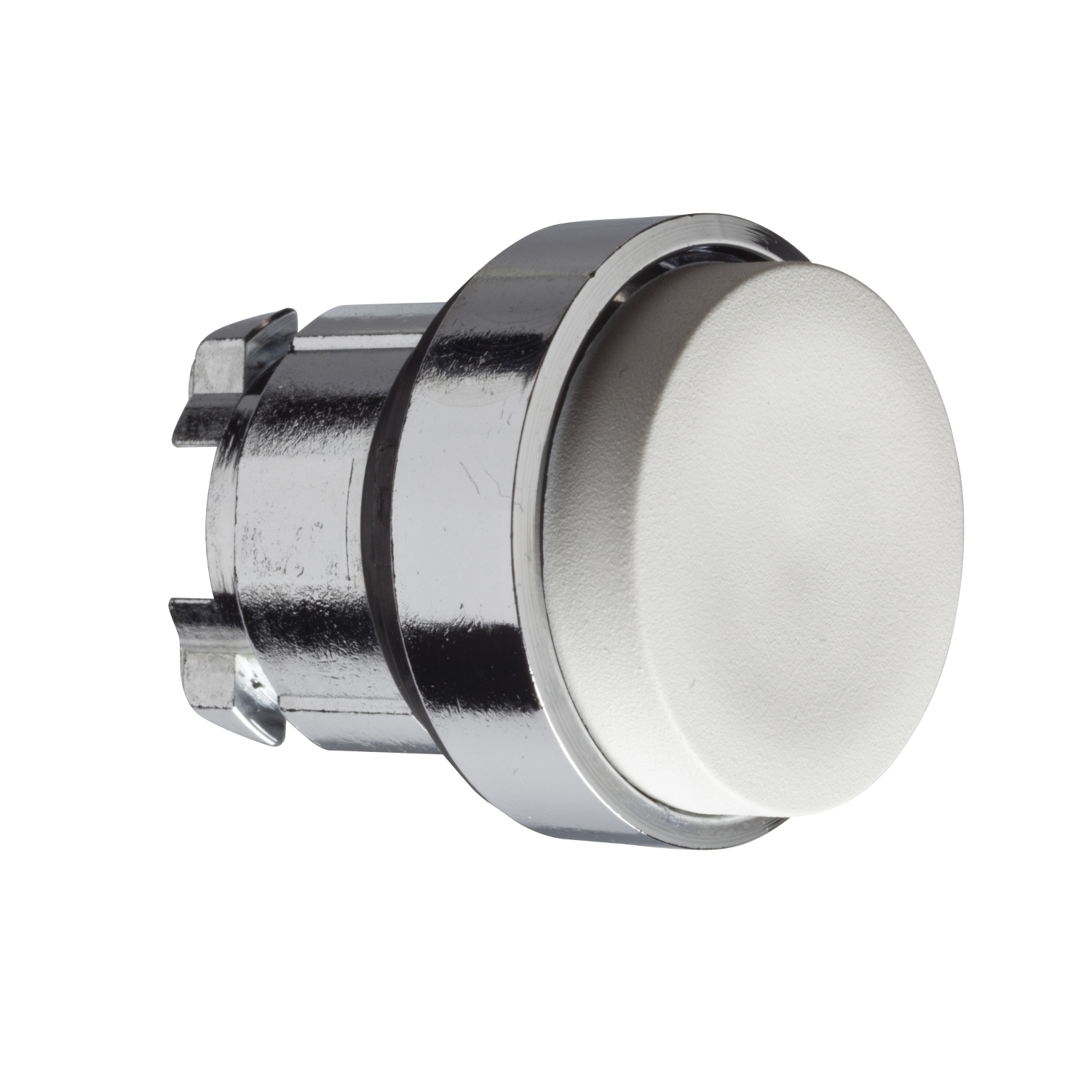 ZB4BL1 Harmony Non-Illuminated Projecting Spring Return Standard Unmarked Pushbutton Head, 29 mm W x 22 mm D x 33 mm H, Round Shape, Metal, White