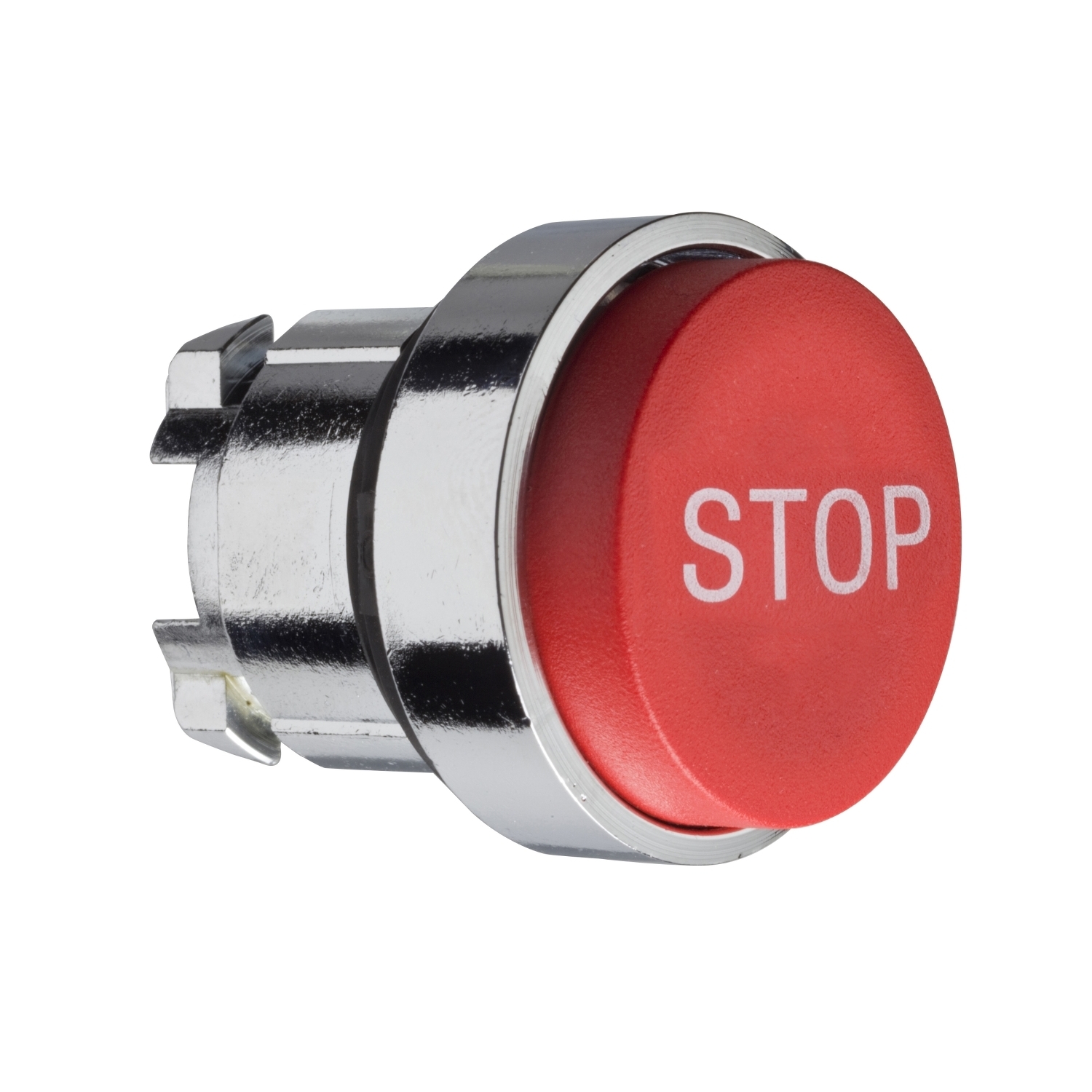 ZB4BL434 Harmony Extended Projecting Standard Non-Illuminated Pushbutton Head, 22 mm, Round Shape, STOP Legend, Metal, Red
