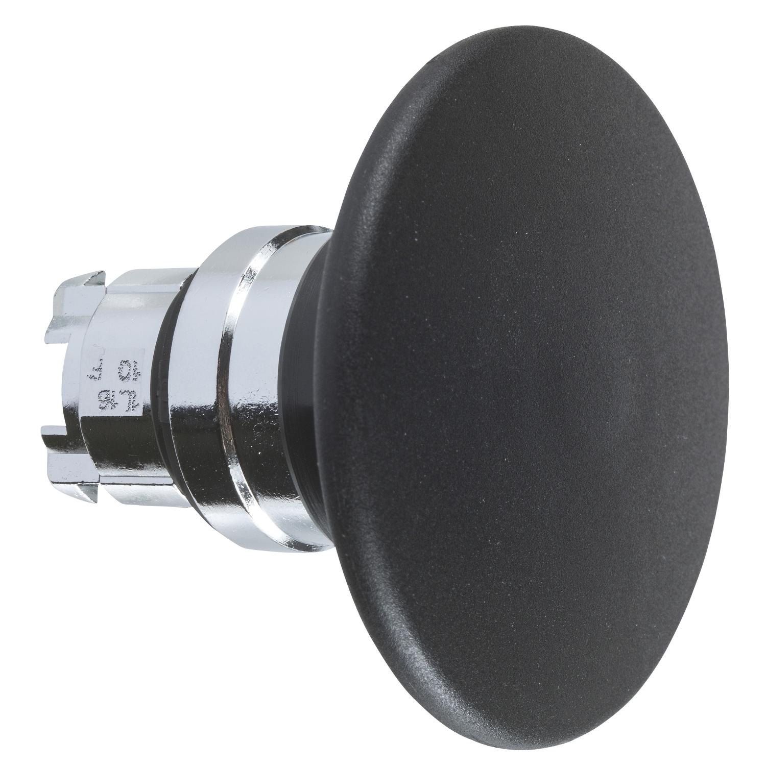 ZB4BR2 Harmony Momentary Mushroom Non-Illuminated Standard Unmarked Pushbutton Head, 22 mm Dia, Round Shape, Metal, Black