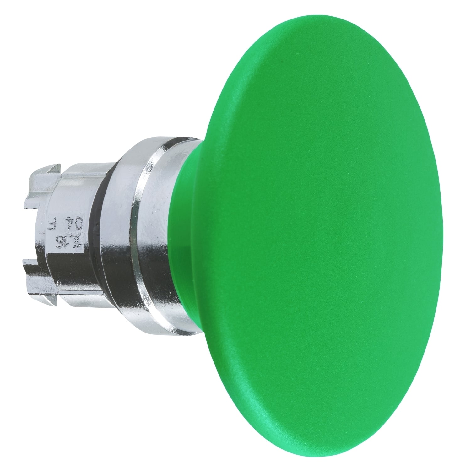 ZB4BR3 Harmony Mushroom Head, 52 mm W x 22 mm D x 60 mm H, Round Shape, UNMARKED Legend, Metal, Green