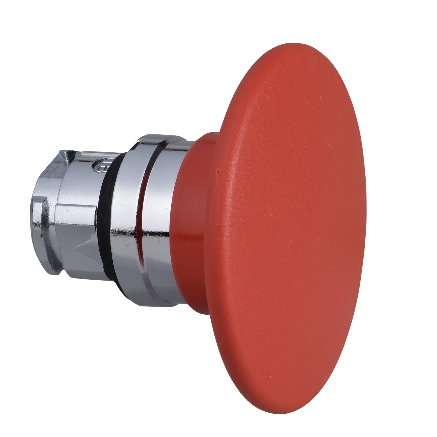 ZB4BR4 Harmony Non-Illuminated Pushbutton Head Operator, 22 mm Dia, Round Shape, Polished Chrome Metal, Red