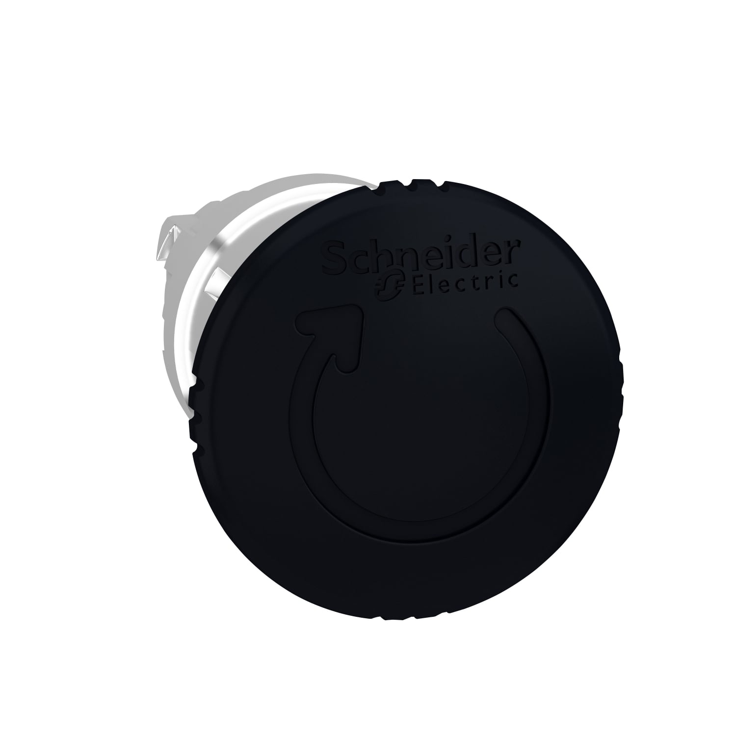 ZB4BS52 Harmony Push-Pull Mushroom Head, 40 mm W x 22 mm D x 57 mm H, Round Shape, UNMARKED Legend, Metal, Black