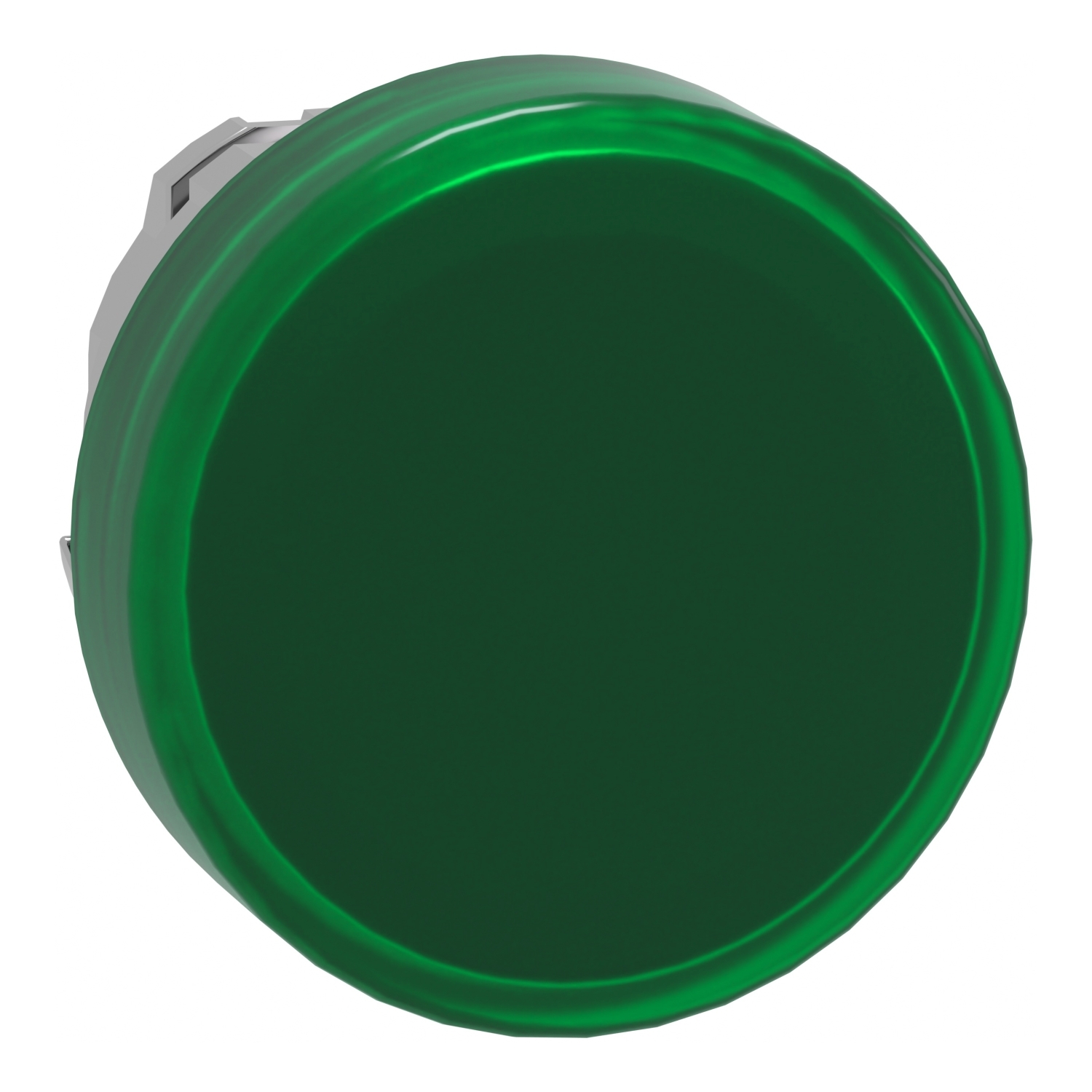 ZB4BV033 Harmony Standard Pilot Light Head, 22 mm Dia, Round Shape, Metal, Green
