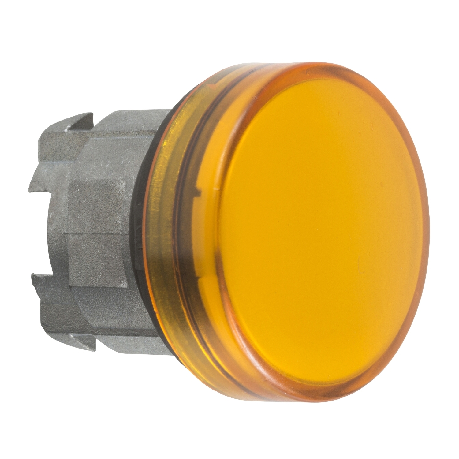 ZB4BV05 Harmony Pilot Light Head, 22 mm Dia, Round Shape, UNMARKED Legend, Metal, Orange