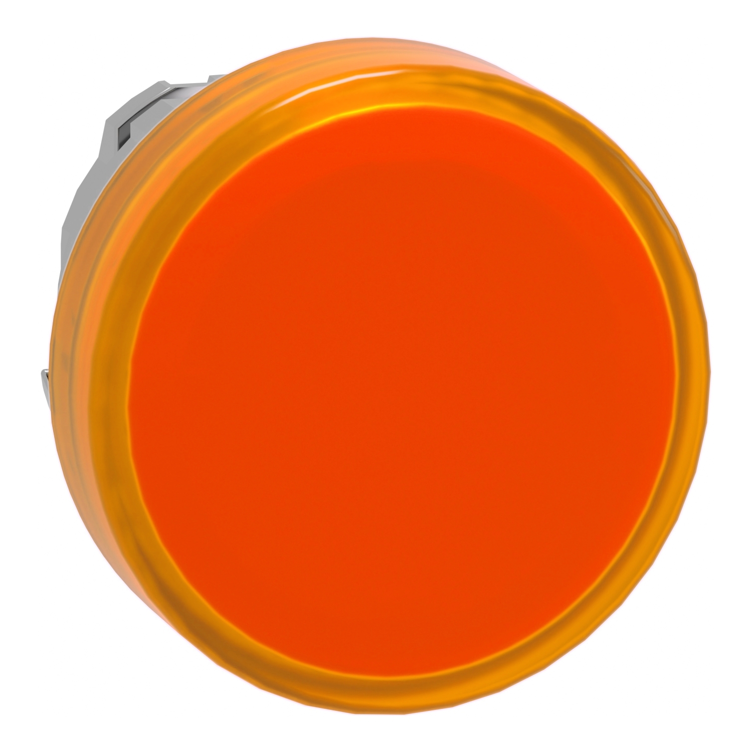 ZB4BV053 Harmony Pilot Light Head, 22 mm Dia, Round Shape, UNMARKED Legend, Metal, Orange