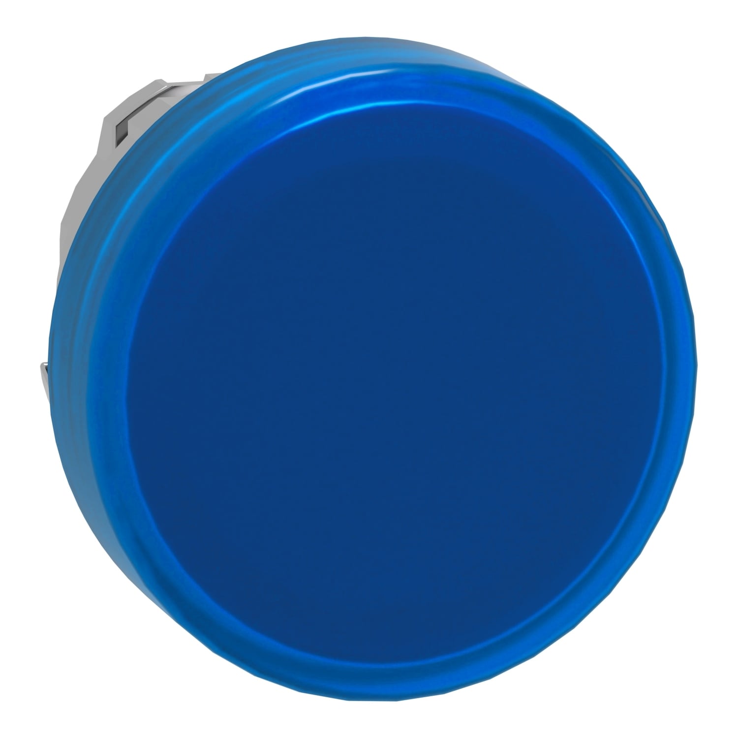 ZB4BV063 Harmony Illuminated Pilot Light Head, 22 mm Dia, Round Shape, UNMARKED Legend, Metal, Blue