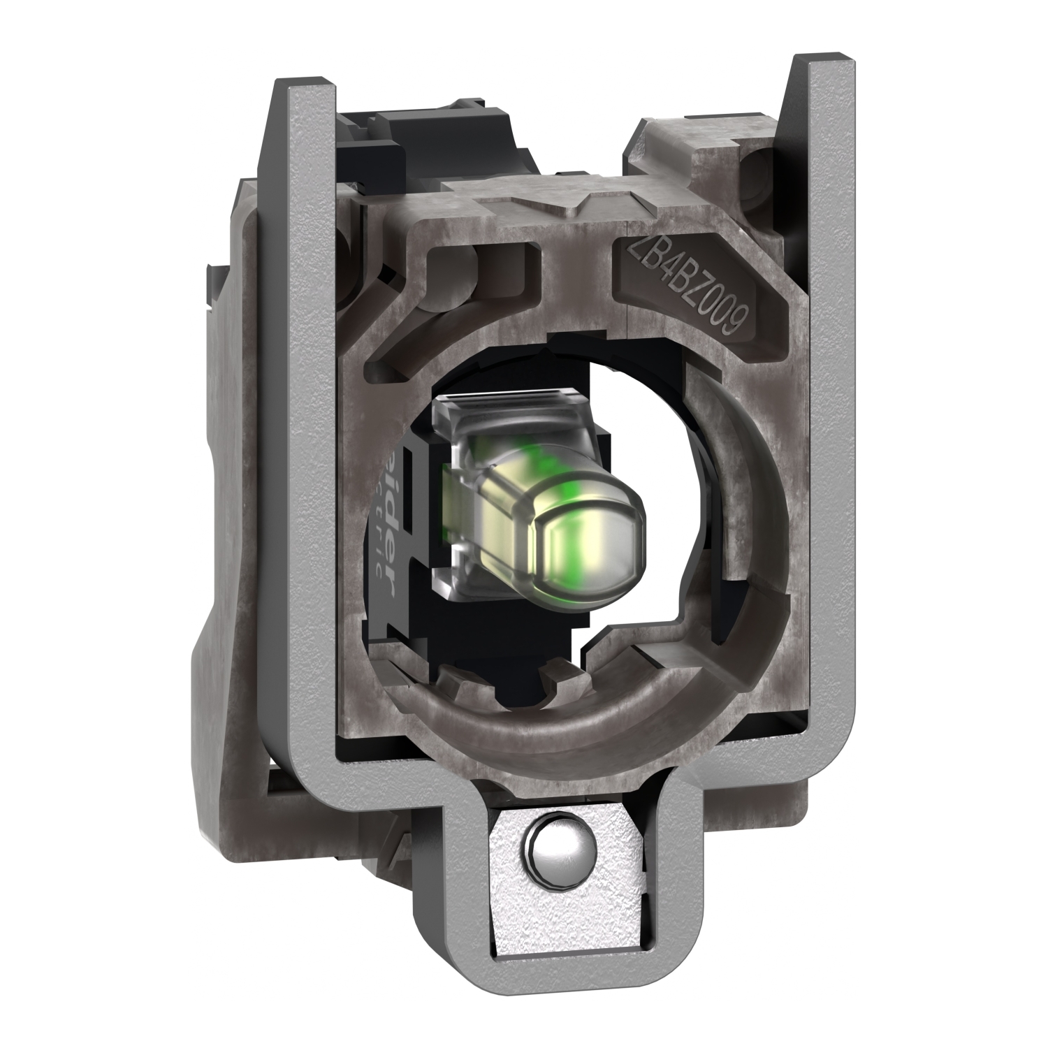 ZB4BVB1 Harmony Round Light Block, 22 mm Dia, LED Lamp, 24 V AC/DC, Screw Clamp Terminal, White