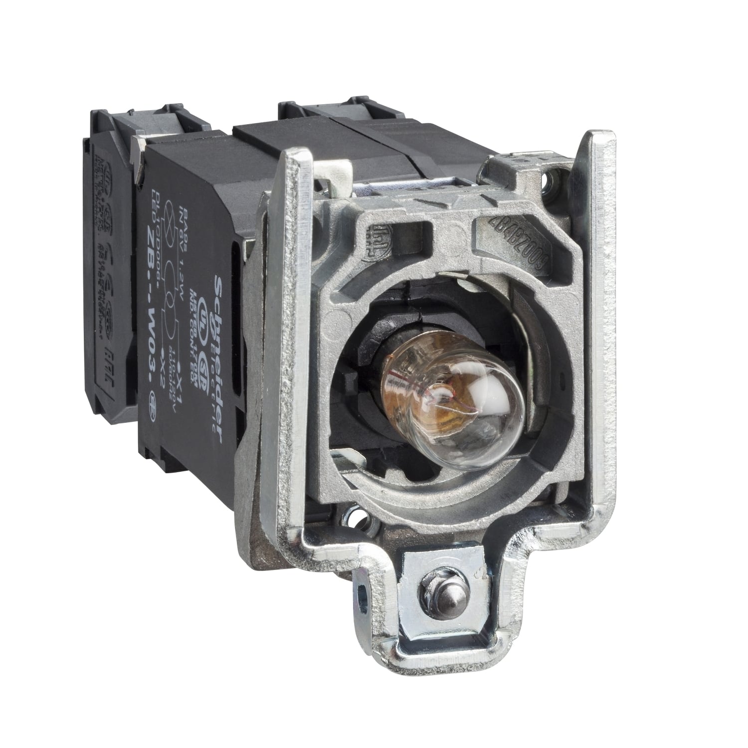 ZB4BW045 Harmony Standard Head Light Block Assembly, 22 mm, Incandescent Lamp, 220 to 240 V AC, Screw Clamp Terminal