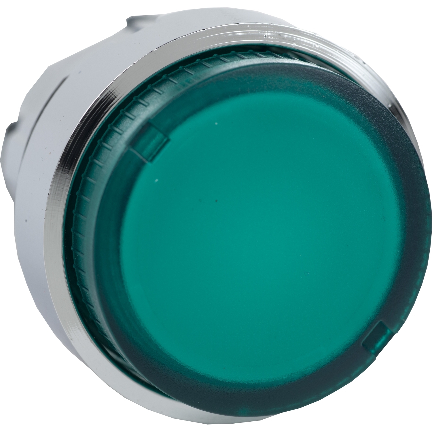 ZB4BW13 Harmony Extended Projecting Illuminated Standard Pushbutton Head, 22 mm Dia, Round Shape, UNMARKED Legend, Metal, Green